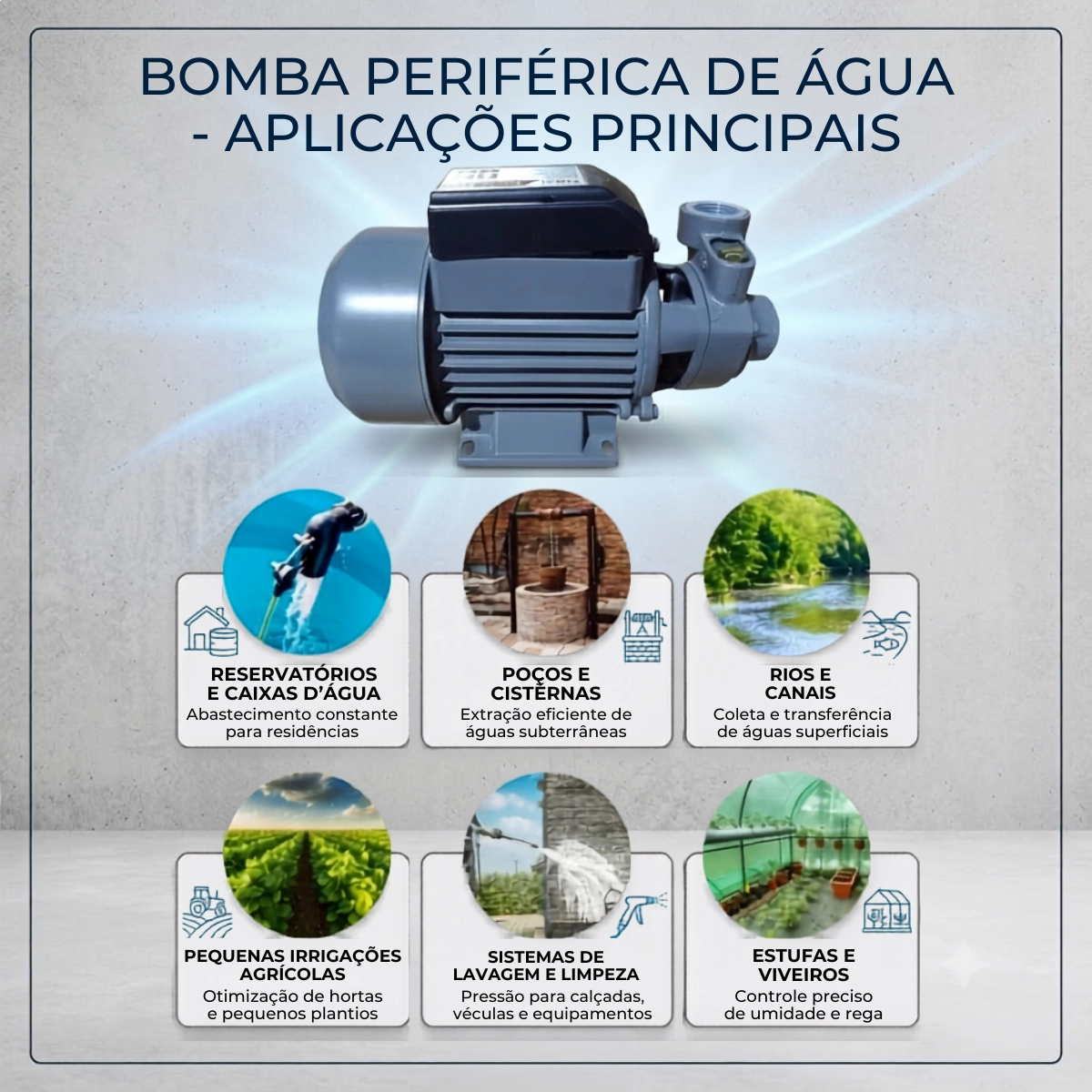 BOMBA PERIFÉRICA 1/2CV RZ-BP375/M1 RAZI 127V BOMBA PERIFÉRICA 1/2CV RZ-BP375/M1 RAZI 127V