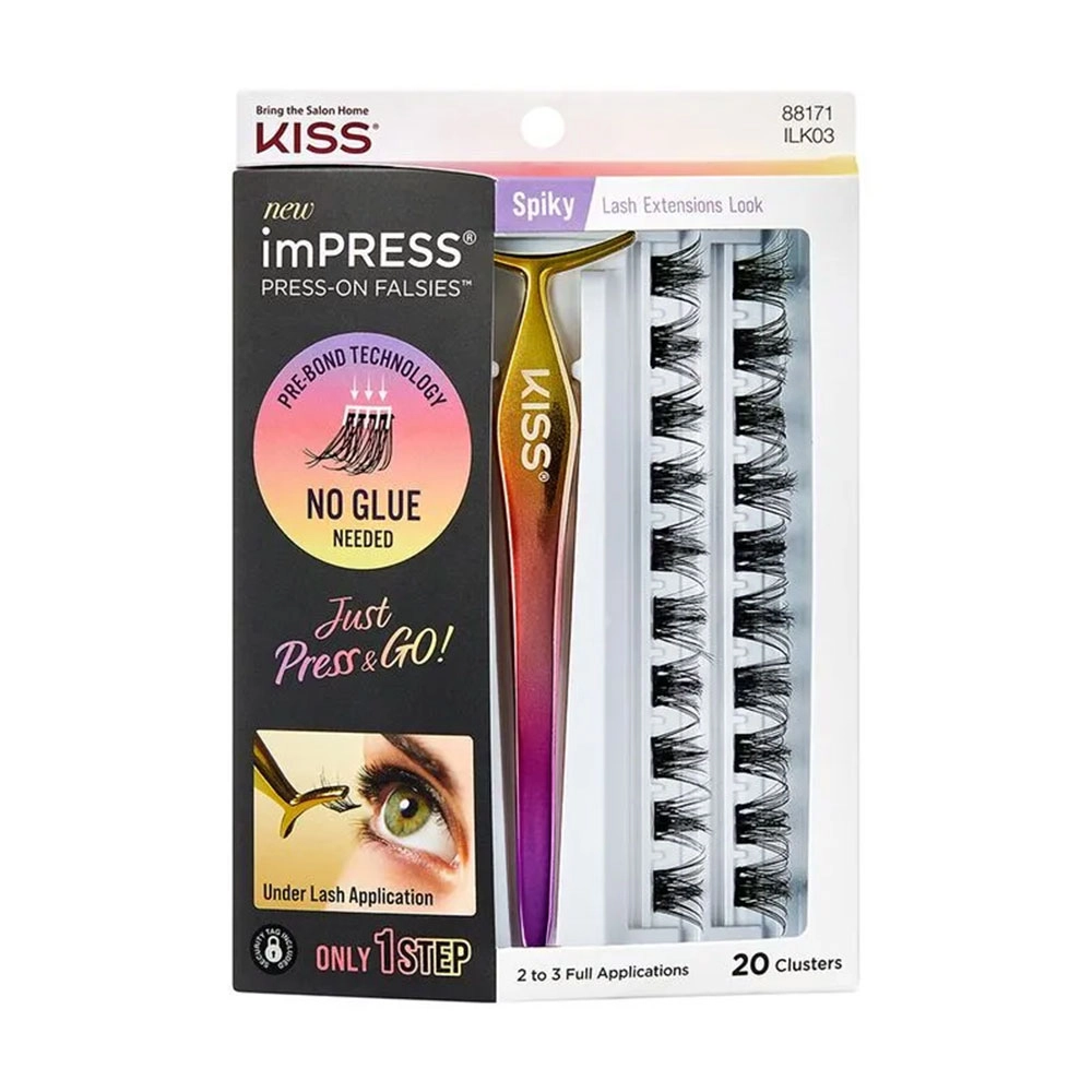 CÍLIOS POSTIÇOS IMPRESS PRESS-ON FALSIES SPIKY KISS NEW YORK ILK02B
