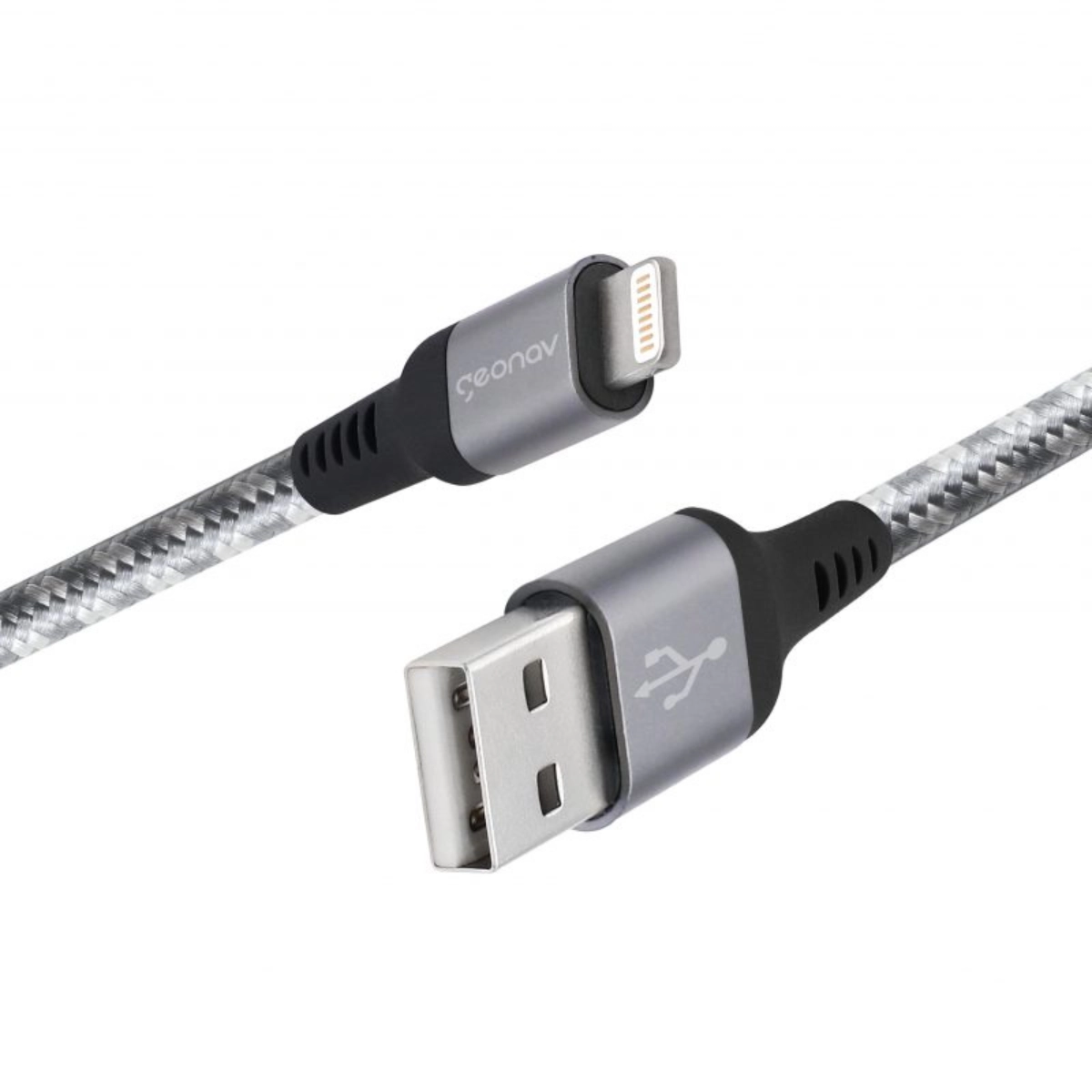 CABO DE CARREGADOR LIGHTNING MFI NYLON REFORÇADO 1,5MT TITANIUN