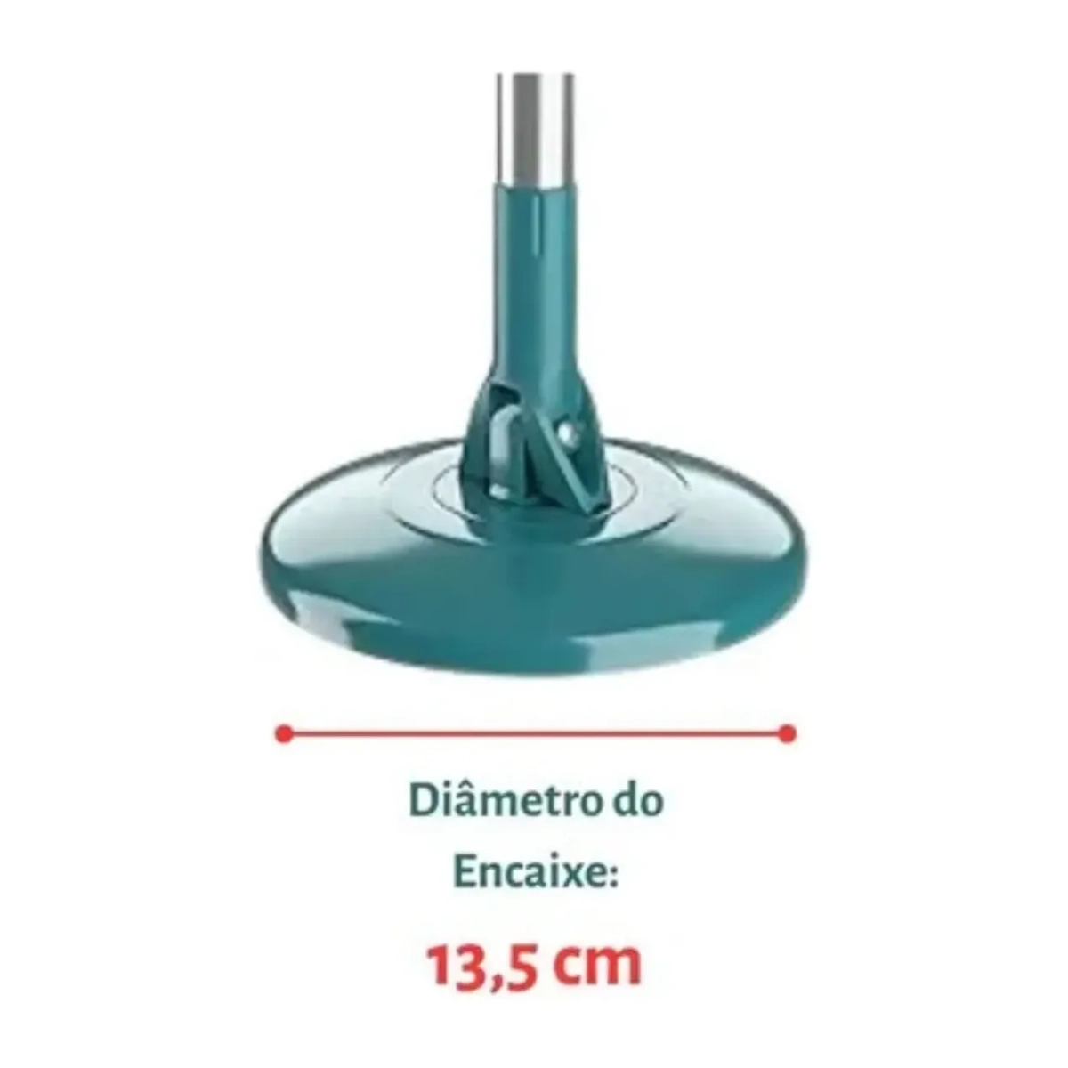 CABO PARA MOP GIRATÓRIO FIT FLASHLIMP COMPLETO VERDE