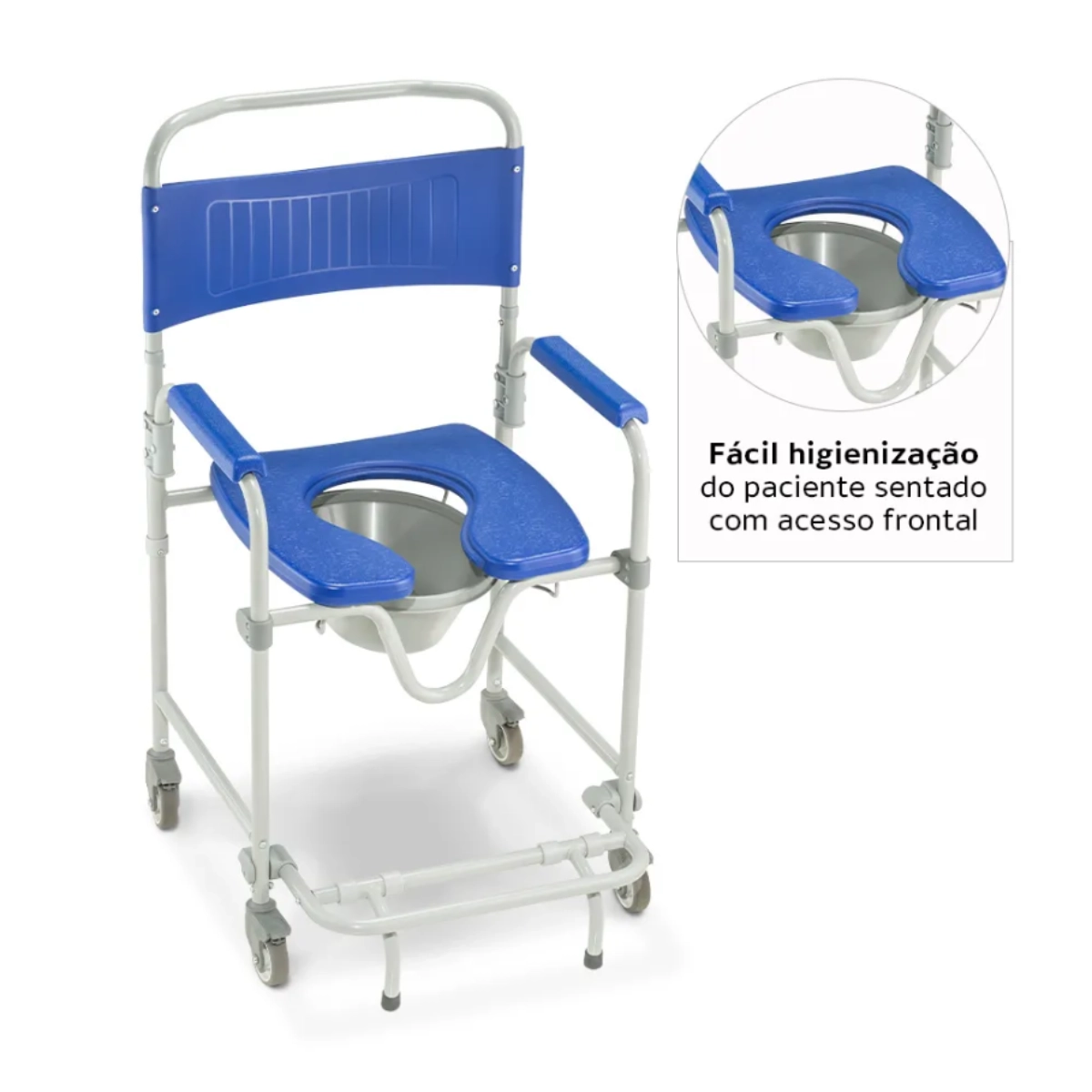 Cadeira de Banho Dobrável e Desmontável até 150 Kg D45 Dellamed