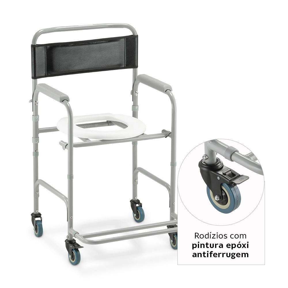 Cadeira de Banho Higiênica Dobrável Dellamed D30 até 100kg