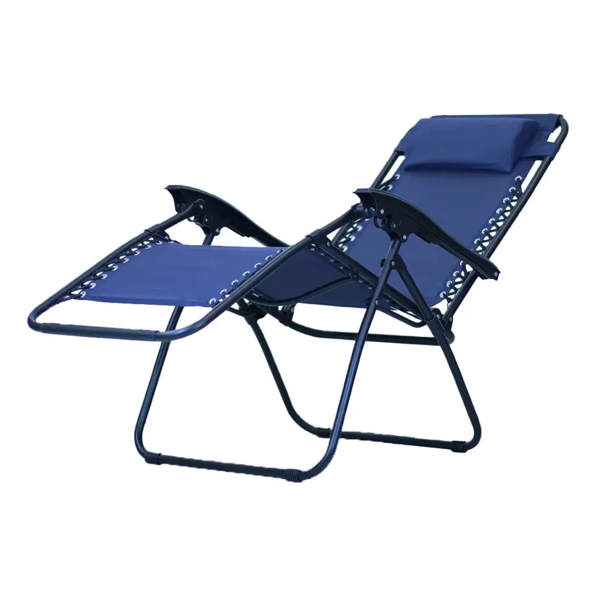 CADEIRA ESPREGUIÇADEIRA DOBRÁVEL AZUL NAUTIKA GRAVITY AÇO 120KG