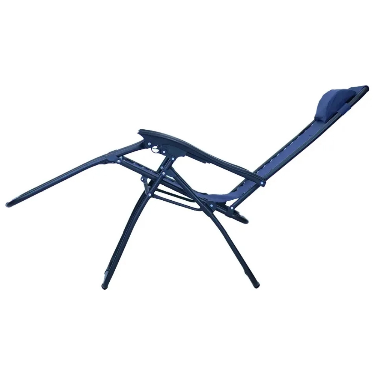 CADEIRA ESPREGUIÇADEIRA DOBRÁVEL AZUL NAUTIKA GRAVITY AÇO 120KG