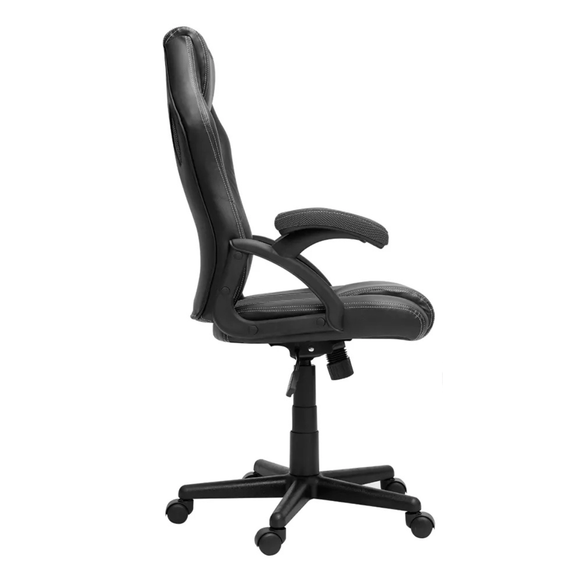 CADEIRA GAMER GRANDE BRIGHT PRETA COURO SINTETICO COM ALTURA AJUSTAVEL 
