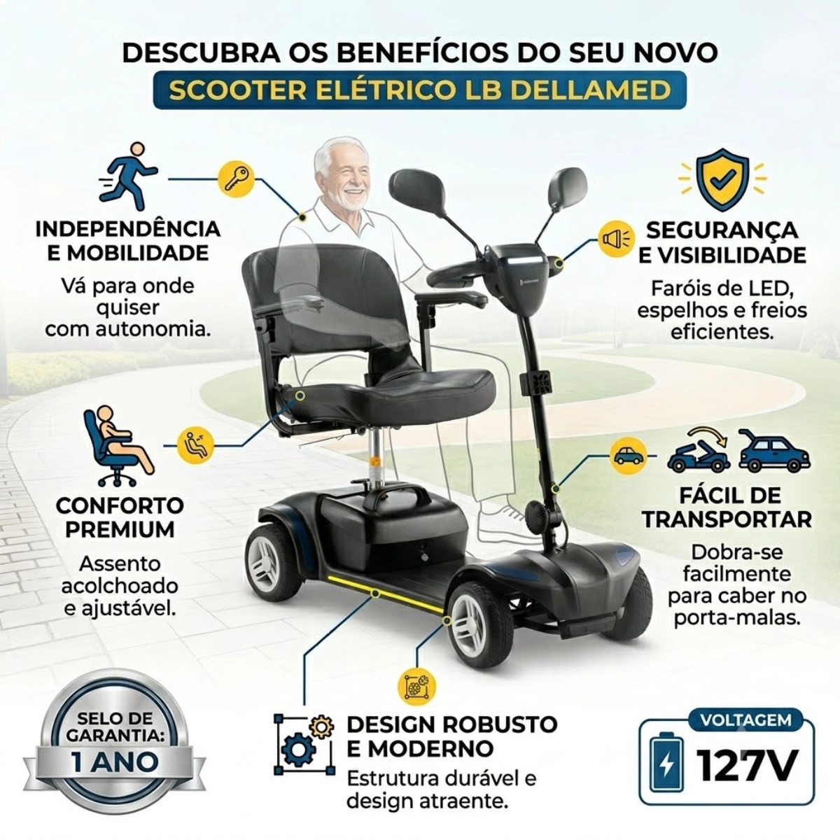 Cadeira Motorizada Scooter Lb Light
