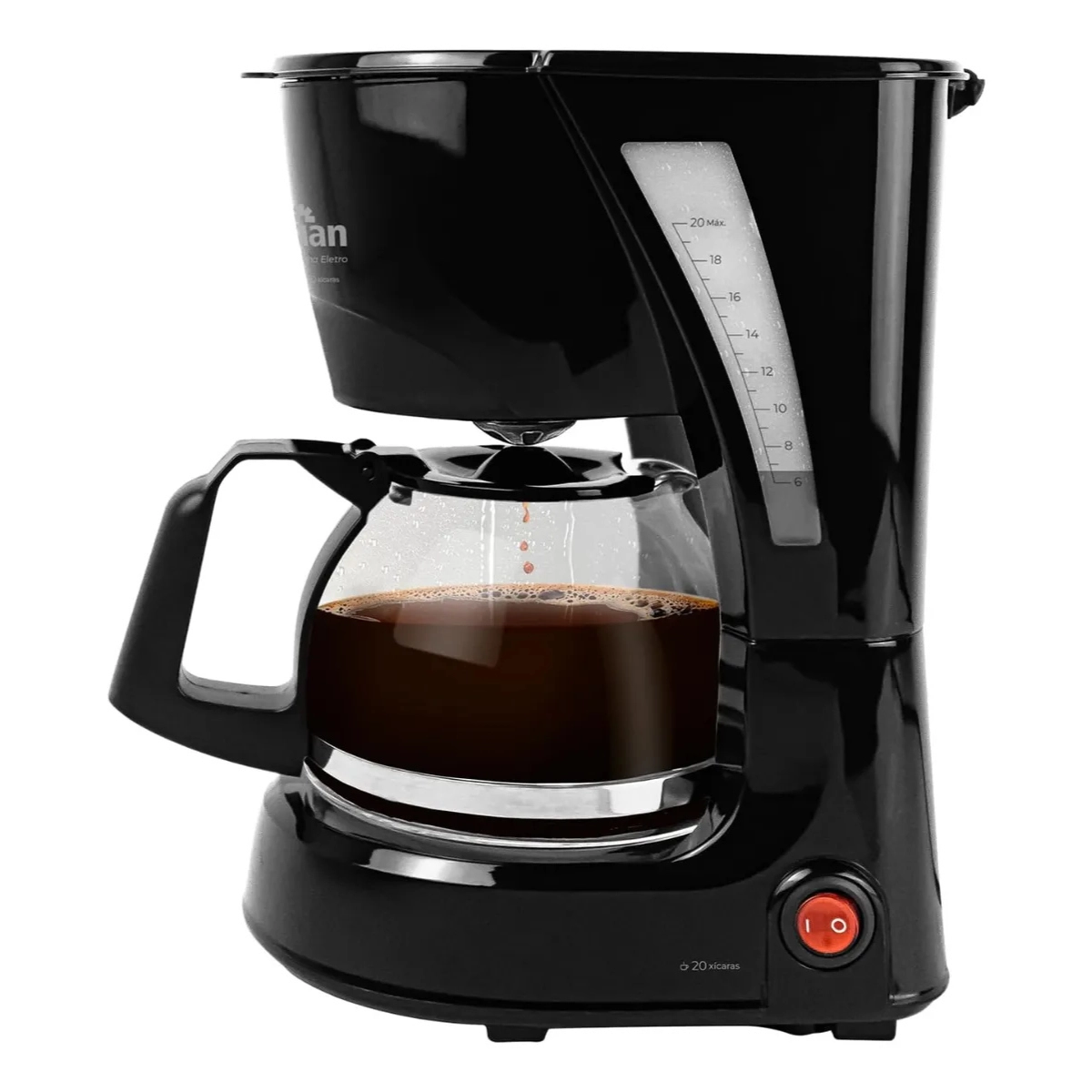 CAFETEIRA ELETRICA 20 XICARAS PRETA 127V CF100 KIAN