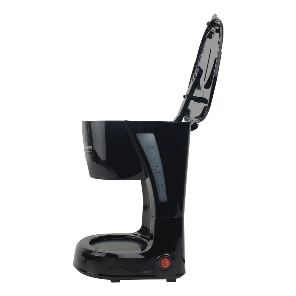 CAFETEIRA ELETRICA 20 XICARAS PRETA 127V CF100 KIAN