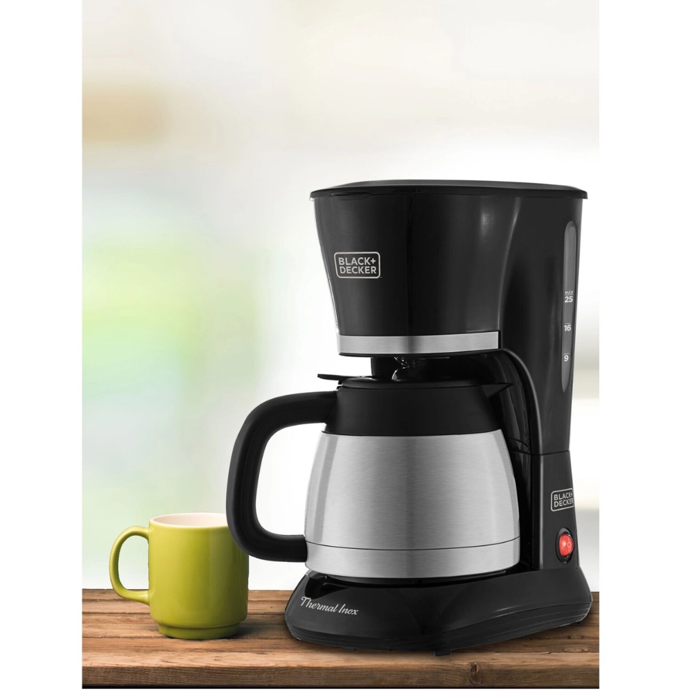 Cafeteira Inox Elétrica 25 Xícaras Black&decker 220v Filtro Cor Preto Cafeteira Inox Elétrica 25 Xícaras Black&decker 220v Filtro Cor Preto