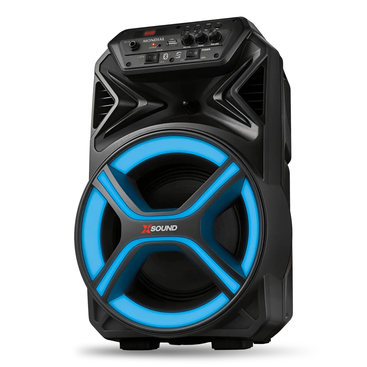Caixa Amplificada Cm-400-l 400w Rms Preta Mondial Bivolt