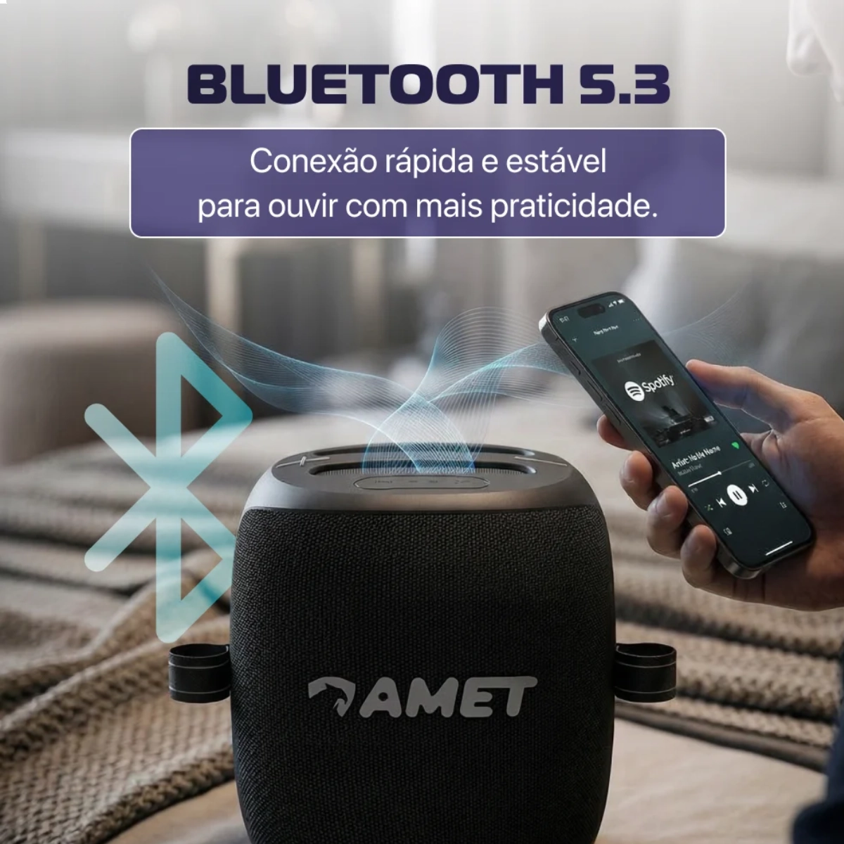 CAIXA DE SOM AMET PARTY BOX 100W KARAOKE 2 MICROFONES SEM FIO CAIXA DE SOM AMET PARTY BOX 100W KARAOKE 2 MICROFONES SEM FIO