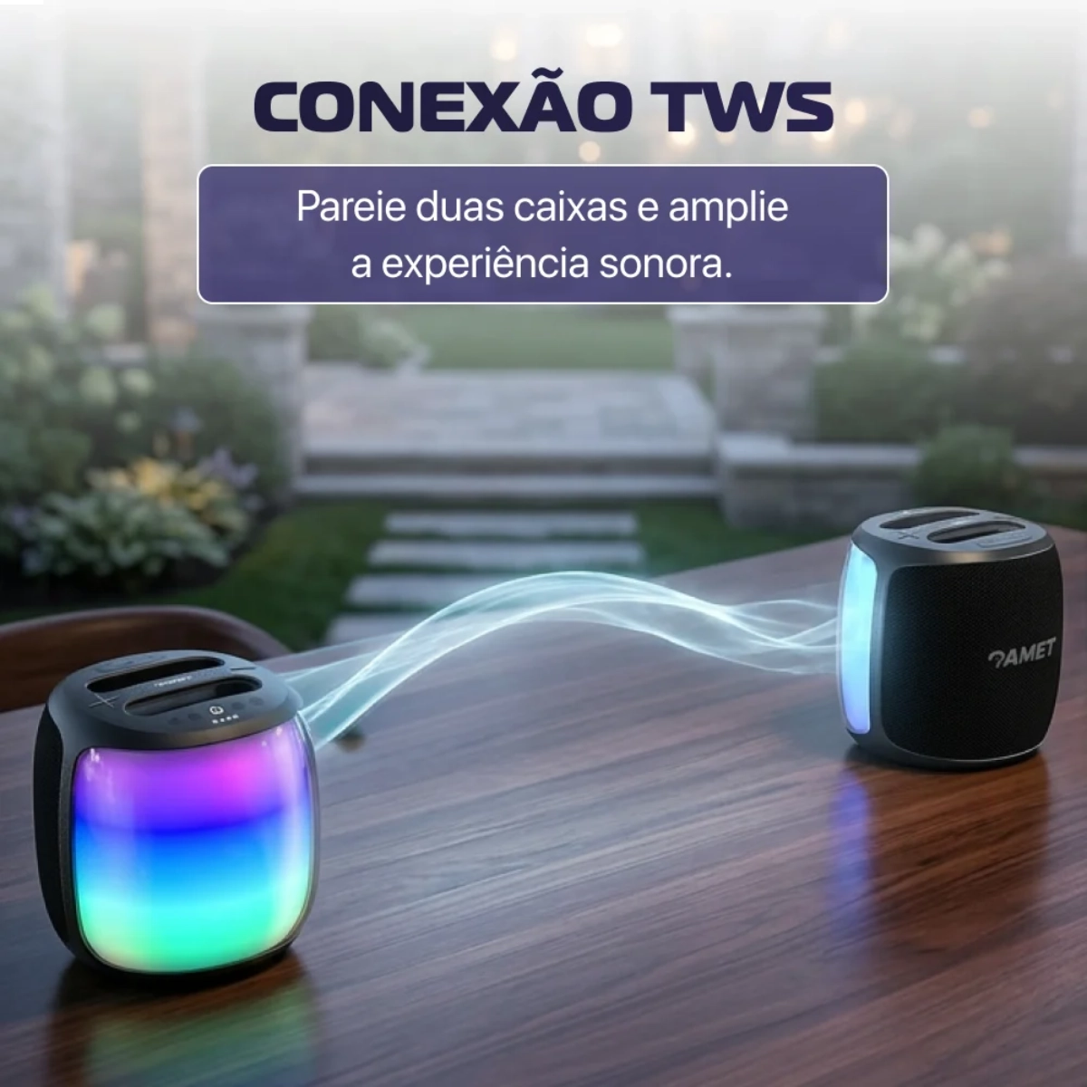 CAIXA DE SOM AMET PARTY BOX 100W KARAOKE 2 MICROFONES SEM FIO CAIXA DE SOM AMET PARTY BOX 100W KARAOKE 2 MICROFONES SEM FIO