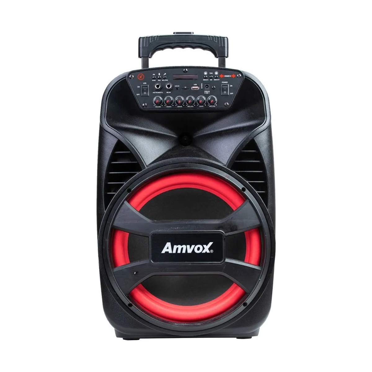 Caixa de Som Amplificada Amvox Aca 480 Viper Ii Preto Bivolt
