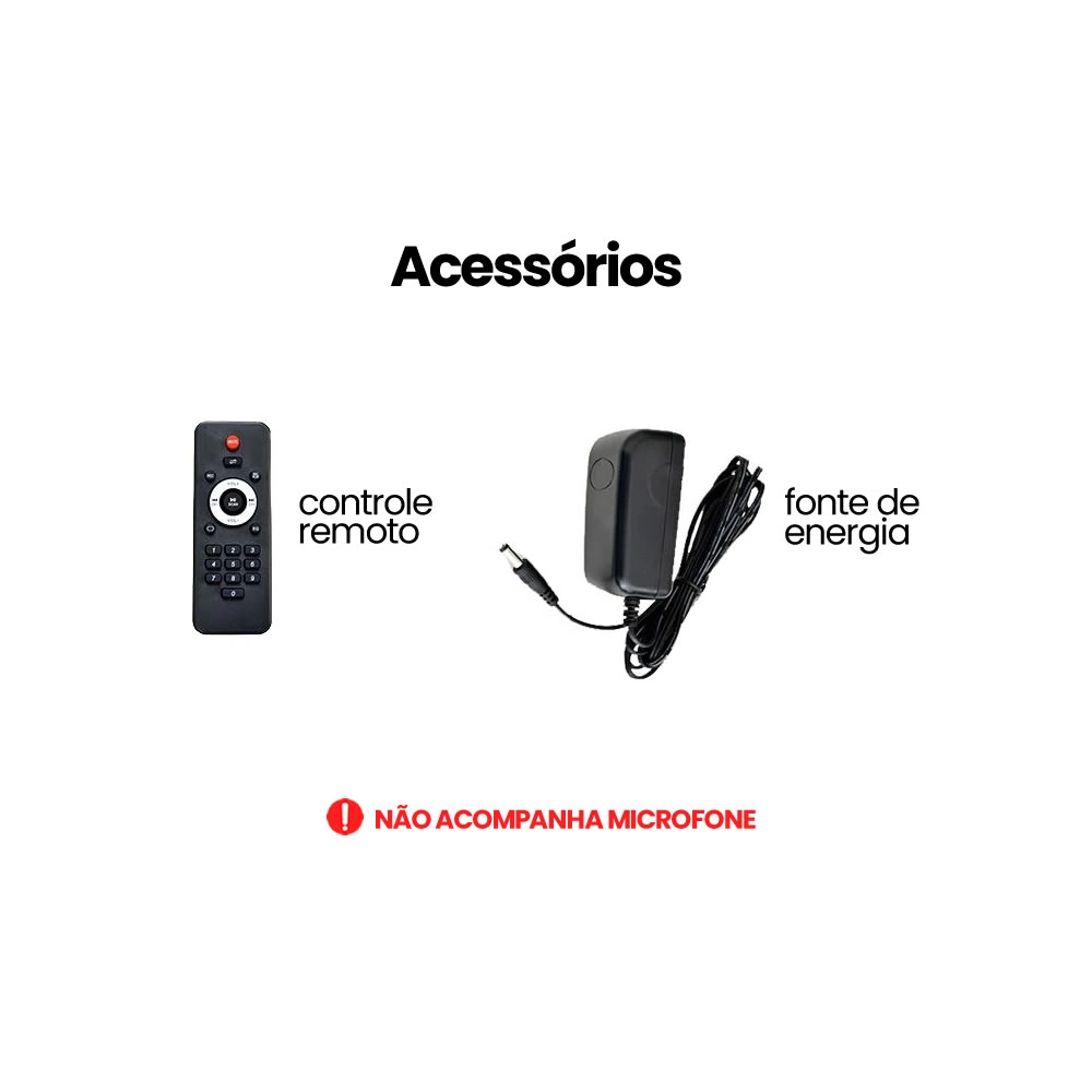 Caixa de Som Amplificada Bluetooth 15 500w Usb Sd Fm Rgb