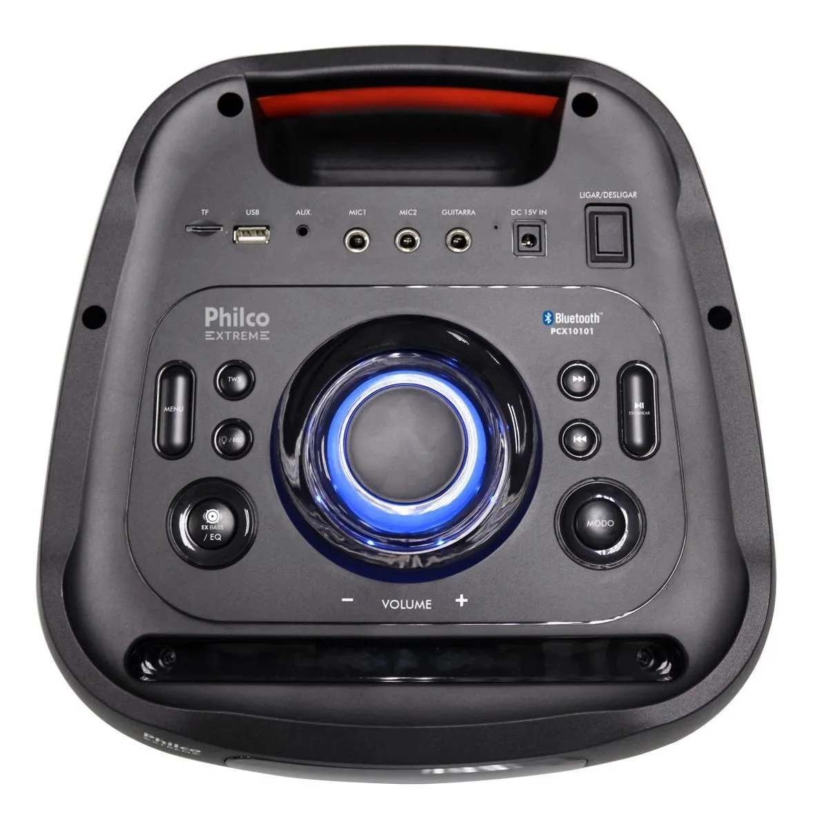 CAIXA DE SOM AMPLIFICADA BLUETOOTH FLASH LIGHTS E FULL LED 2000W PHILCO CAIXA DE SOM AMPLIFICADA BLUETOOTH FLASH LIGHTS E FULL LED 2000W PHILCO