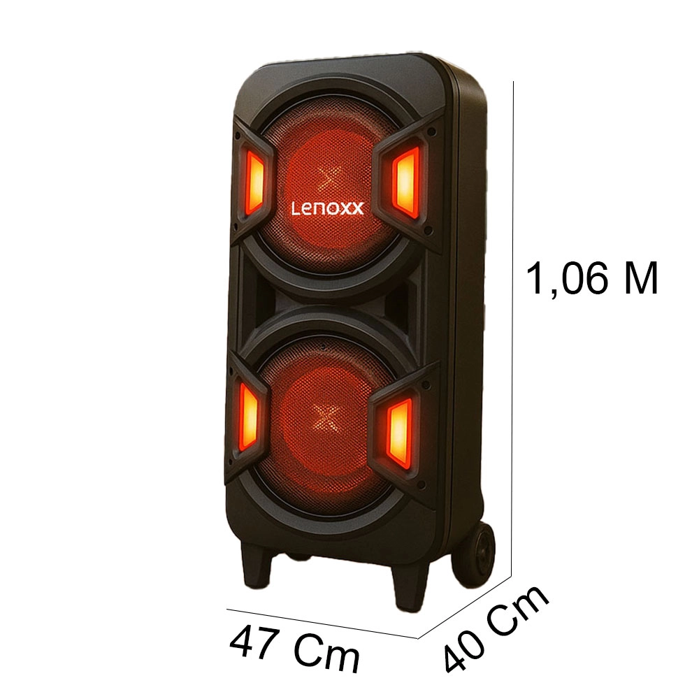 CAIXA DE SOM AMPLIFICADA BLUETOOTH LENOXX 1600W LTS12