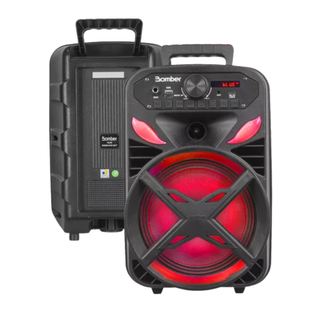 CAIXA DE SOM AMPLIFICADA BOMBER PAPÃO 300 PORTÁTIL 300W BLUETOOTH