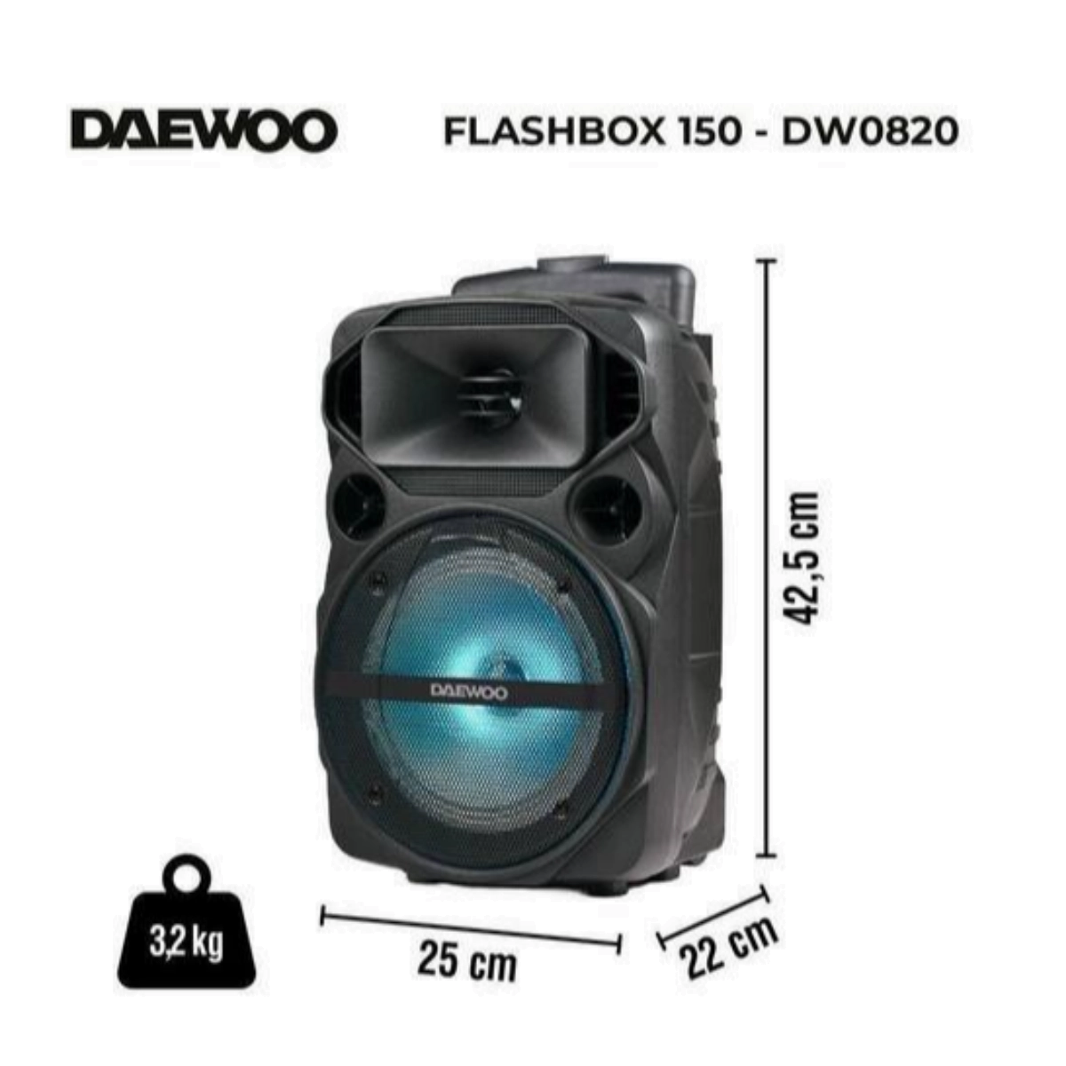 Caixa De Som Bluetooth Dw0820 Daewoo