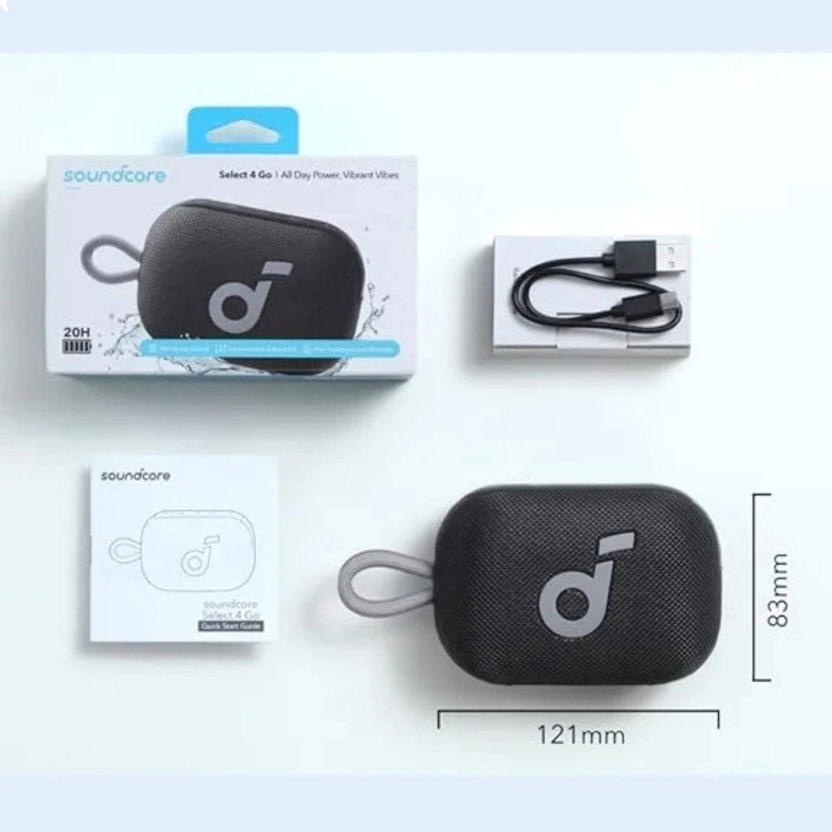 CAIXA DE SOM BLUETOOTH PORTÁTIL SOUNDCORE SELECT 4 GO 20H IP67 À PROVA D?ÁGUA CAIXA DE SOM BLUETOOTH PORTÁTIL SOUNDCORE SELECT 4 GO 20H IP67 À PROVA D?ÁGUA