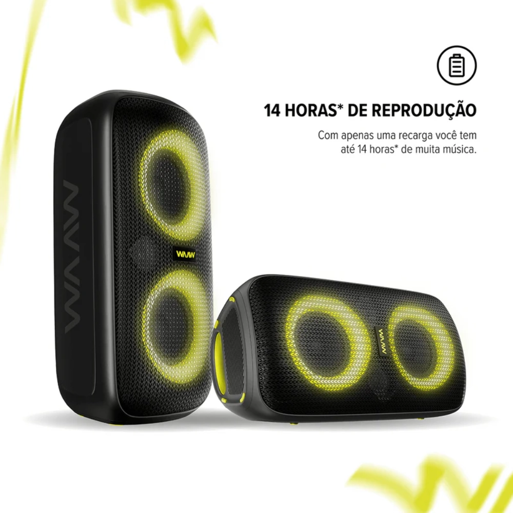 Caixa de Som Bluetooth Waaw By Alok Infinite 100