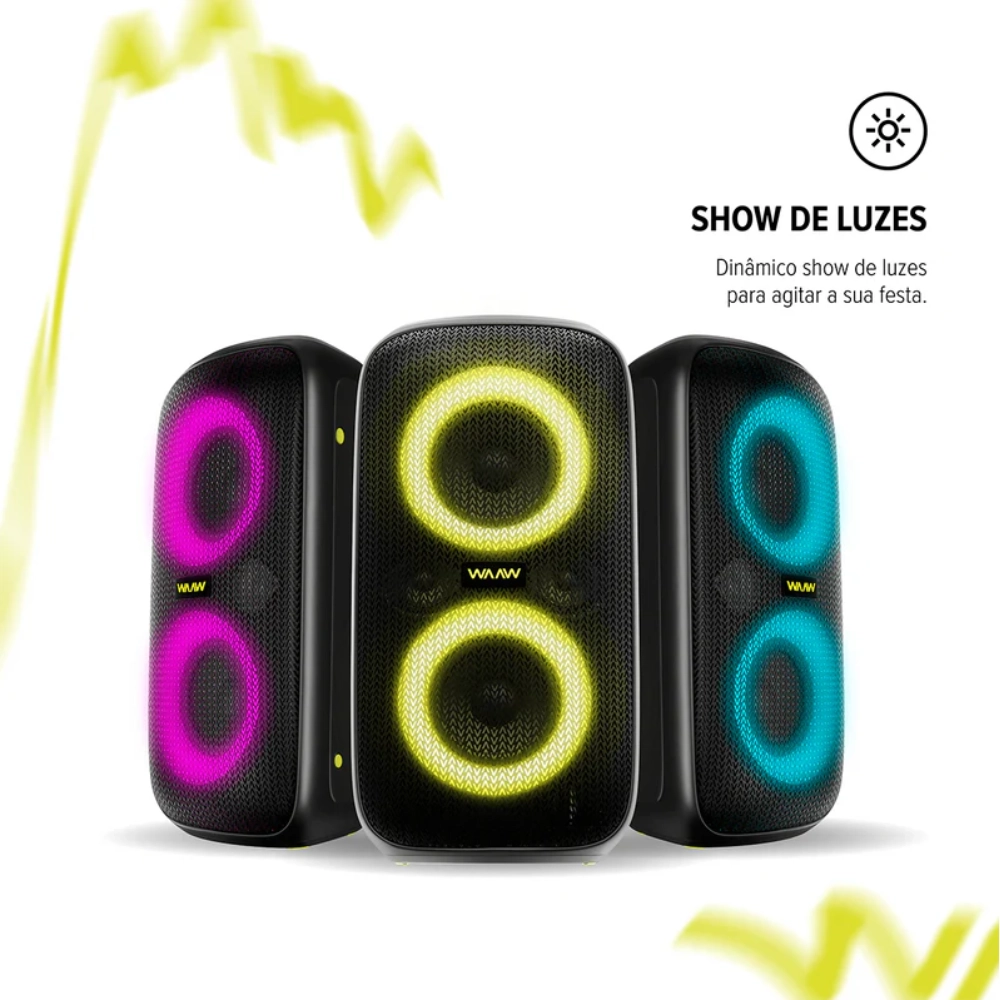 Caixa de Som Bluetooth Waaw By Alok Infinite 100
