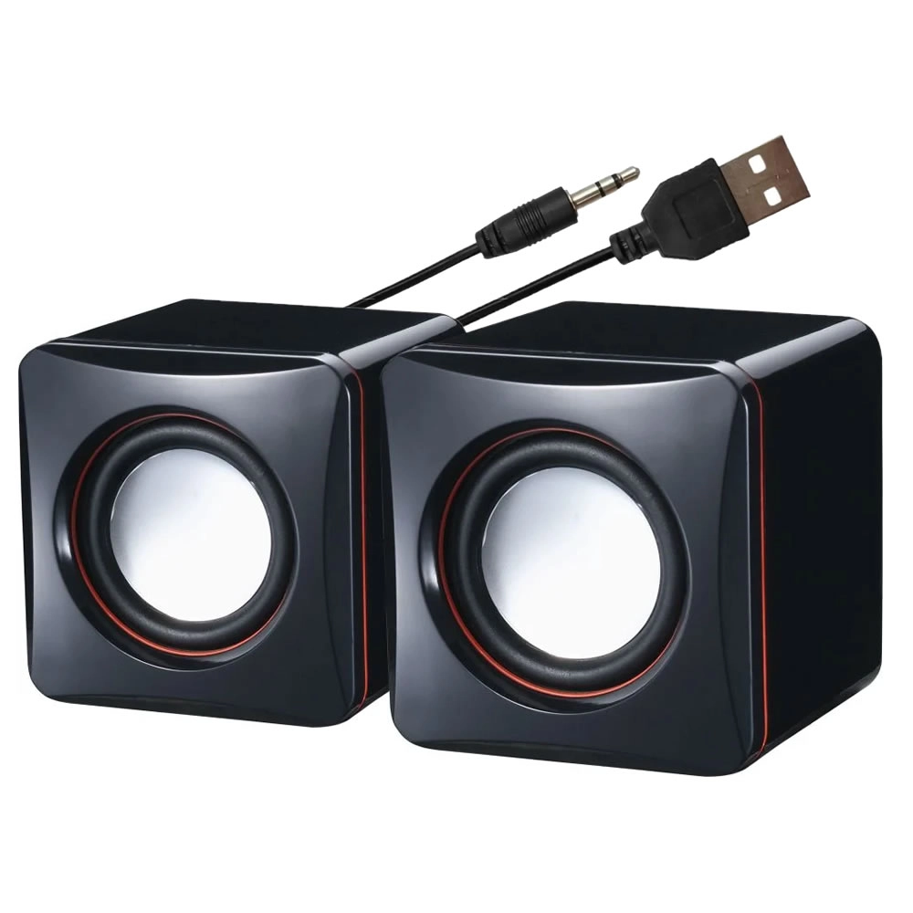 Caixa de Som Brazilpc Bpc-d02l Usb Pc Celular e Tablet Preto