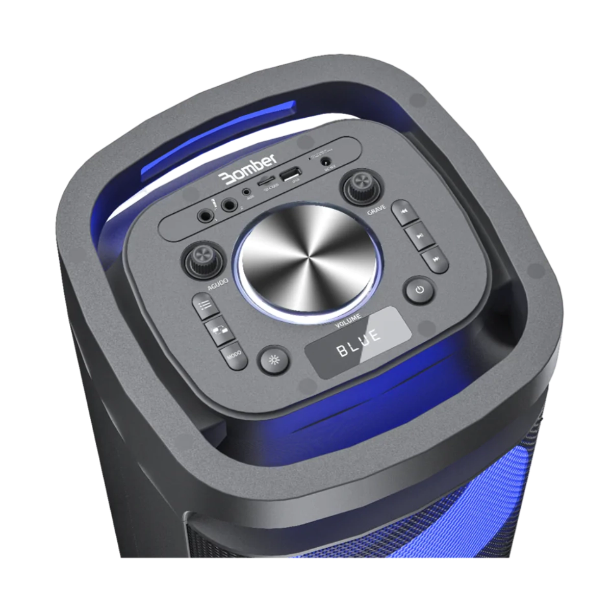 CAIXA DE SOM PORTÁTIL BLUETOOTH BOMBER PARTY 1360 8 1500W BIVOLT CAIXA DE SOM PORTÁTIL BLUETOOTH BOMBER PARTY 1360 8 1500W BIVOLT