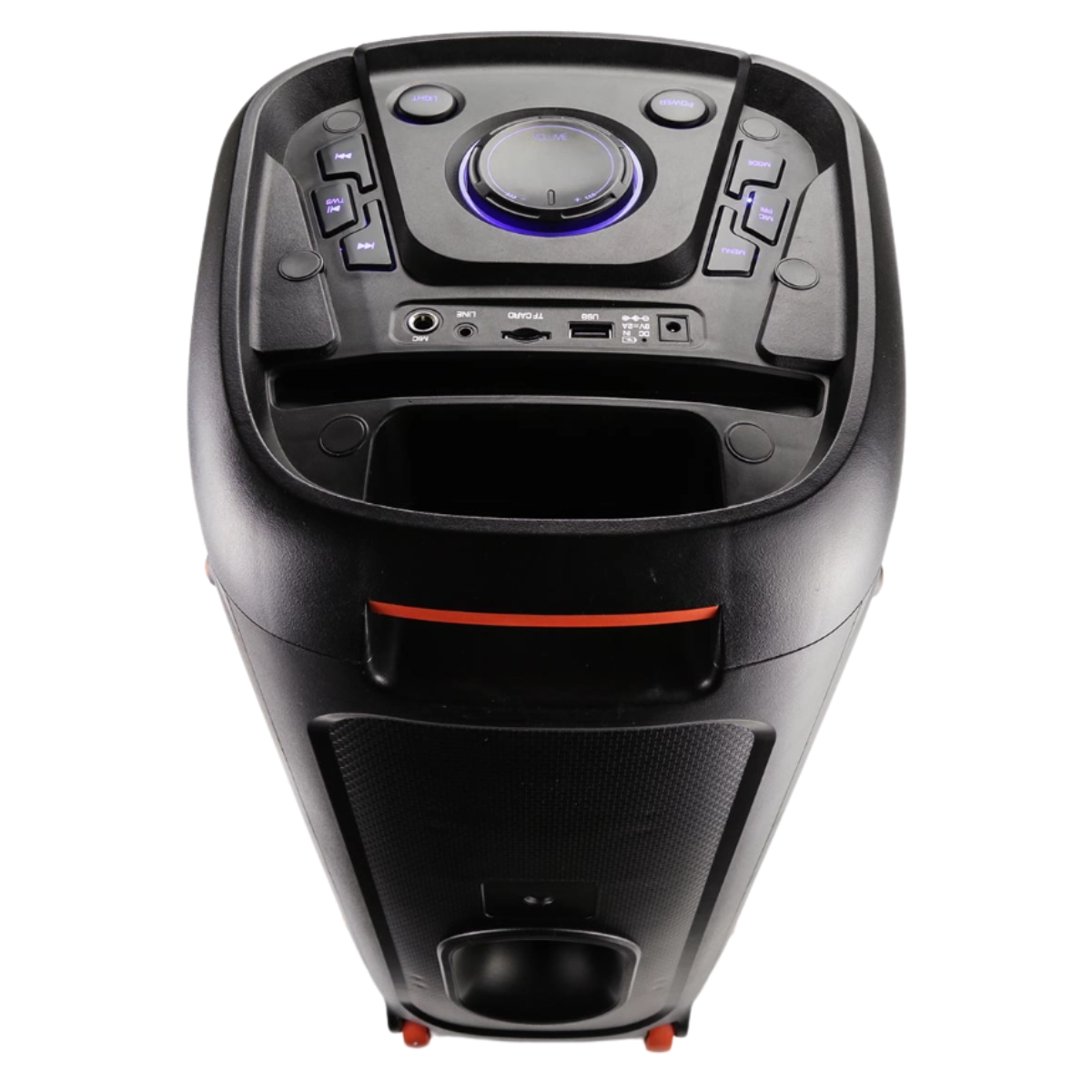 Caixa de Som Portátil com 600W Woofer Duplo e Bateria de Alta Capacidade