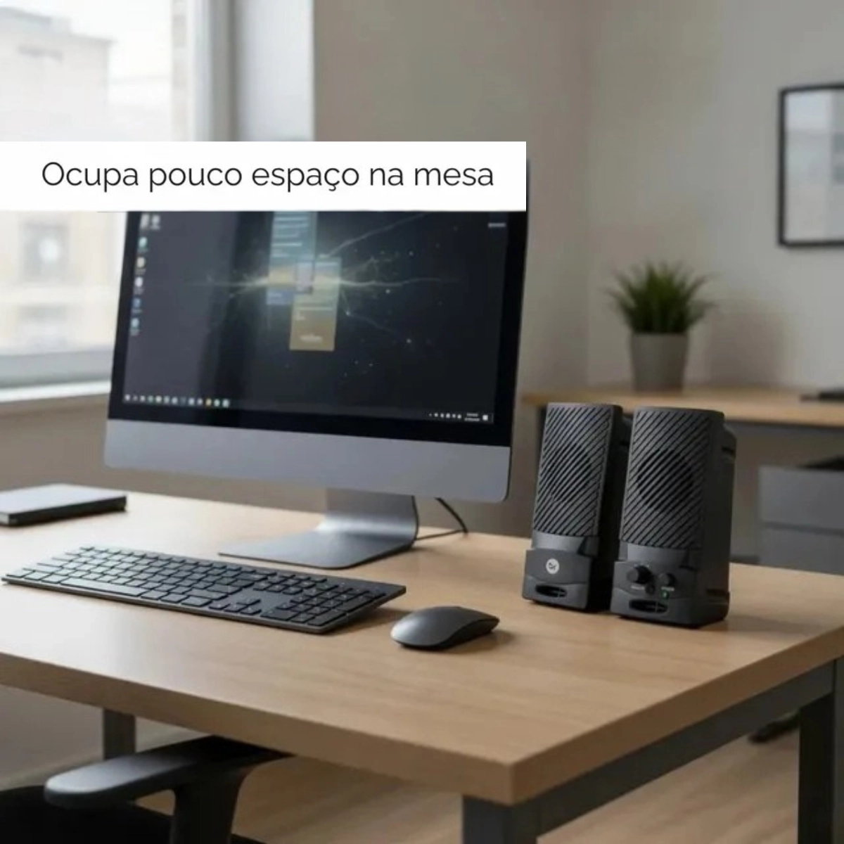 CAIXA DE SOM USB BRIGHT PRETO COM CONTROLE PARA MESA CAIXA DE SOM USB BRIGHT PRETO COM CONTROLE PARA MESA