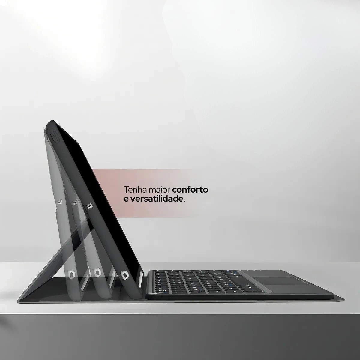 CAPA IPAD 10 GERAÇÃO 10,9 WB COM TECLADO TRACKPAD ESPAÇO PENCIL PRETA