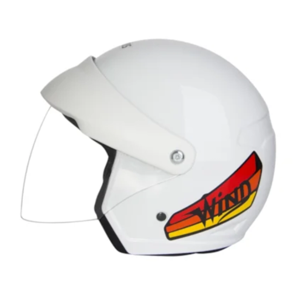Capacete Aberto Taurus Wind Visor Xl Branco N 56