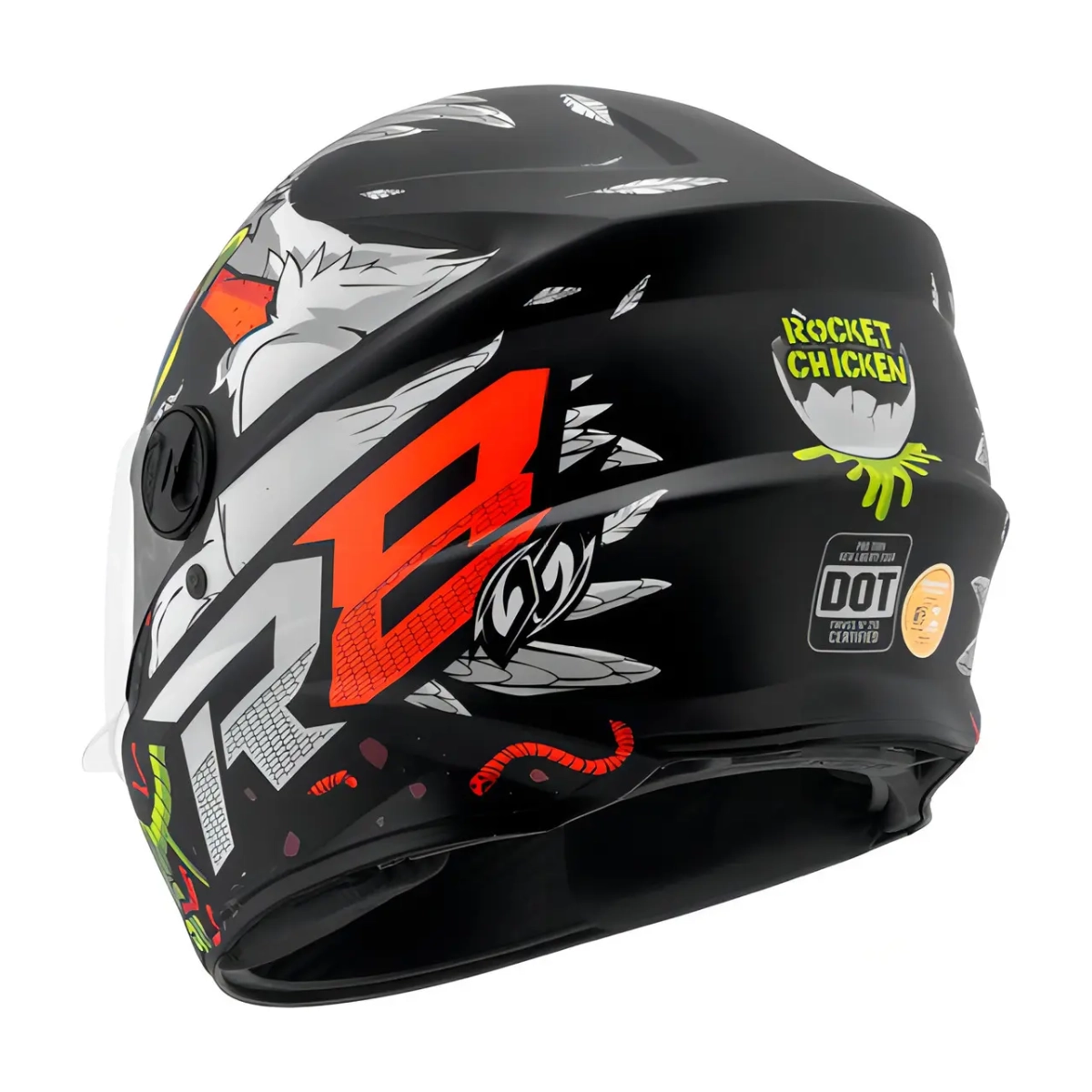 CAPACETE PRO TORK R8 ROCKET CHICKEN FOSCO TAMANHO 58 MOTO CAPACETE PRO TORK R8 ROCKET CHICKEN FOSCO TAMANHO 58 MOTO
