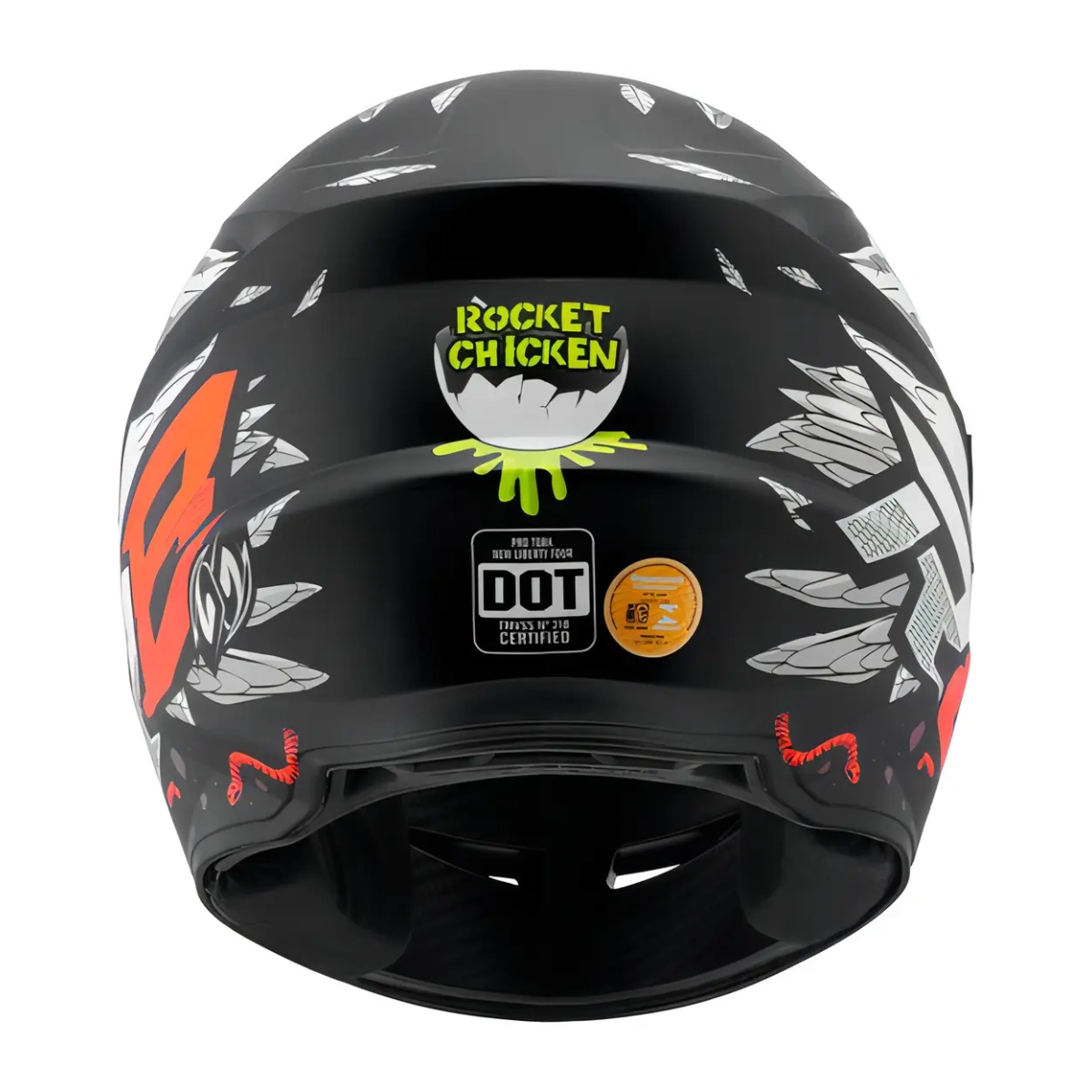 CAPACETE PRO TORK R8 ROCKET CHICKEN FOSCO TAMANHO 58 MOTO