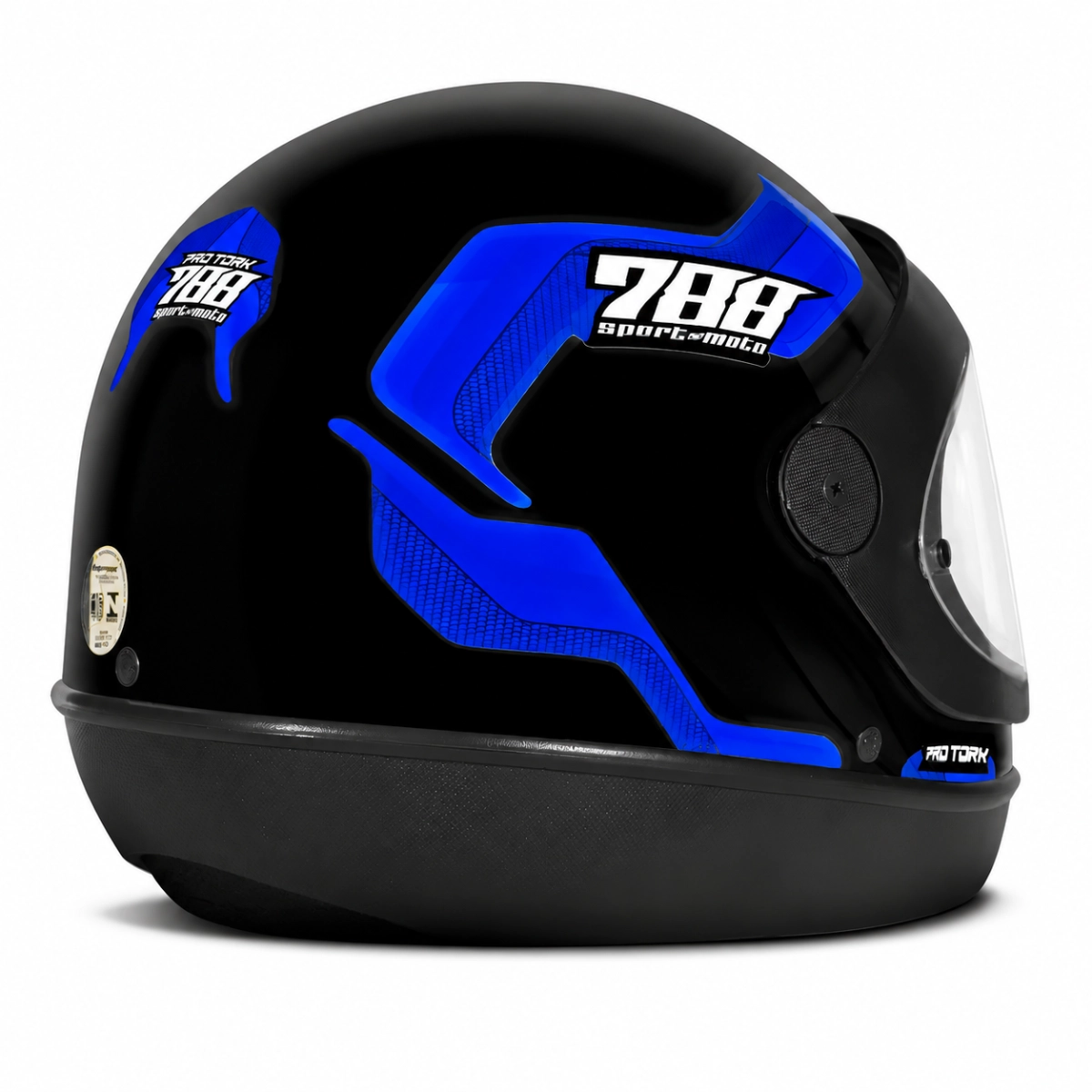 CAPACETE PRO TORK SPORT MOTO 788 AZUL TAM 60 VISEIRA CRISTAL CAPACETE PRO TORK SPORT MOTO 788 AZUL TAM 60 VISEIRA CRISTAL