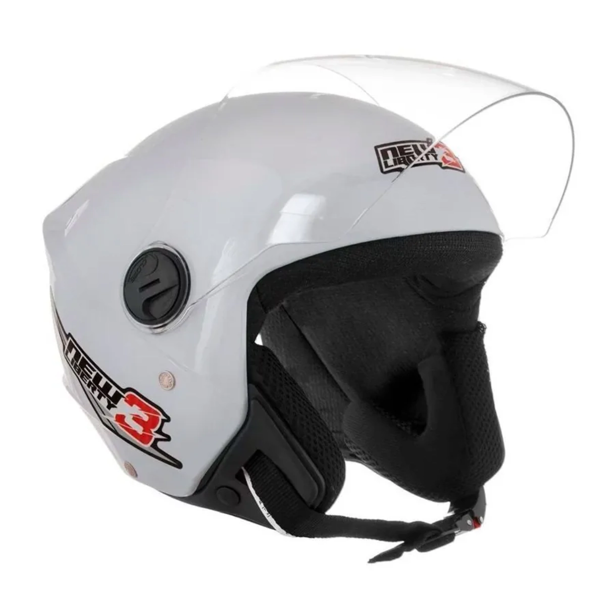 CAPACETE PROTORK NEW LIBERTY THREE BRANCO TAMANHO 60 CAPACETE PROTORK NEW LIBERTY THREE BRANCO TAMANHO 60