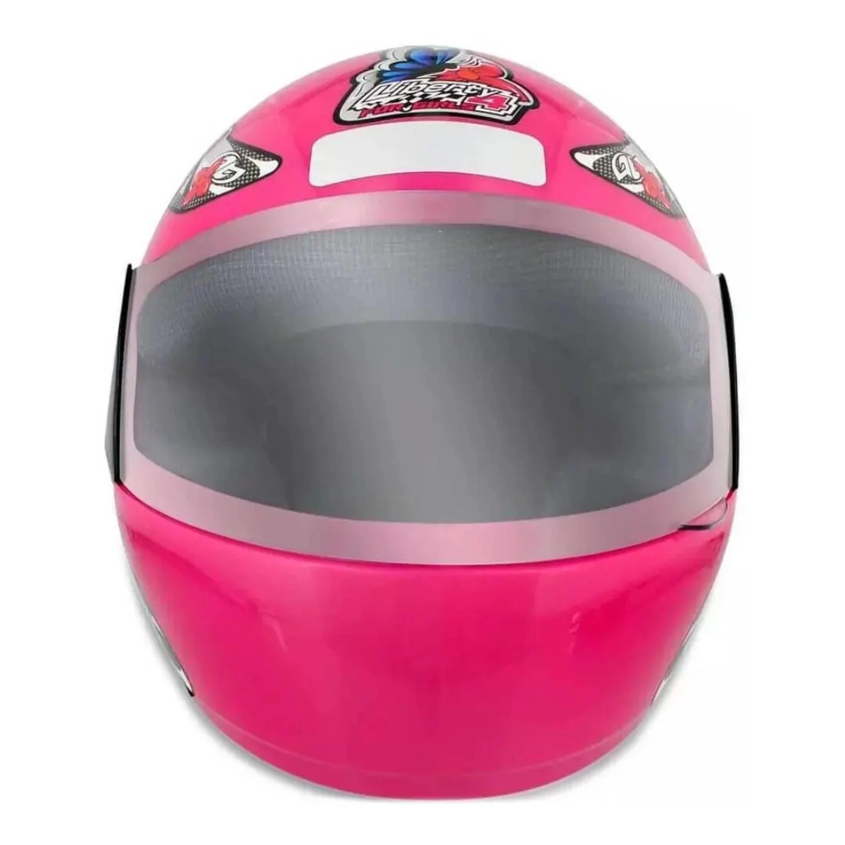 CAPACETE ROSA FLORAL LIBERTY 4 FEMININO TAM 58 FECHADO PROTORK