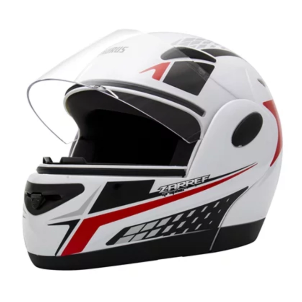 Capacete Zarref V4 Grafic Taurus Robocop Articulado Retratil N 58