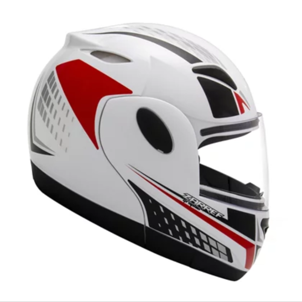 Capacete Zarref V4 Grafic Taurus Robocop Articulado Retratil N 58