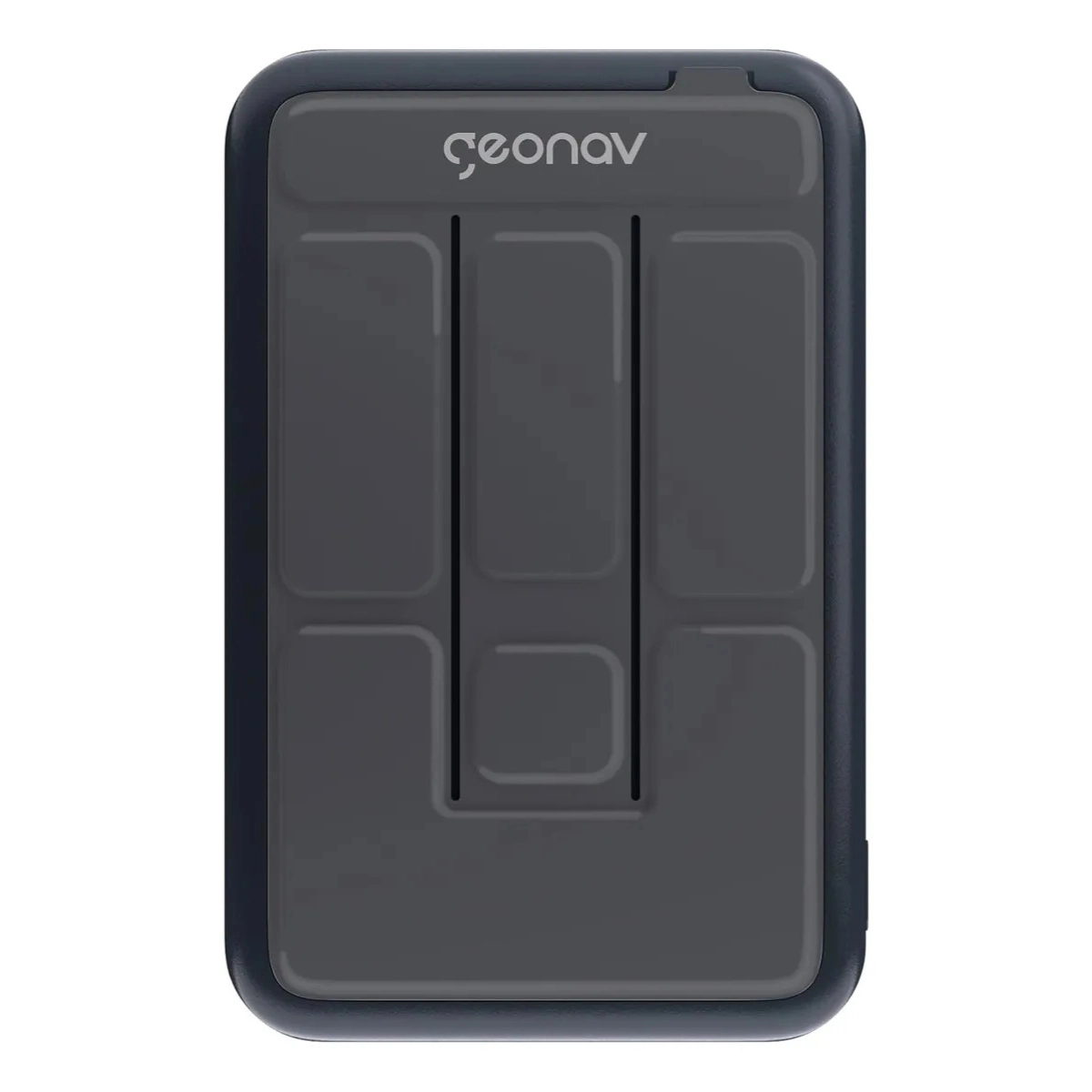 CARREGADOR PORTÁTIL POWER BANK POR INDUÇÃO PB10MAGSG GEONAV CINZA