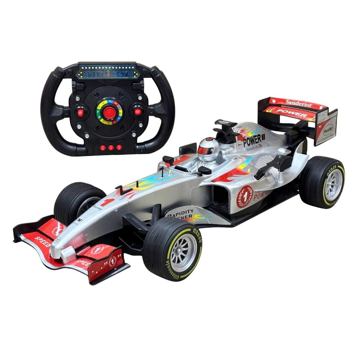 CARRINHO CONTROLE REMOTO CORRIDA FORMULA 1 IMPORTWAY 1:10 CINZA F1 CARRINHO CONTROLE REMOTO CORRIDA FORMULA 1 IMPORTWAY 1:10 CINZA F1