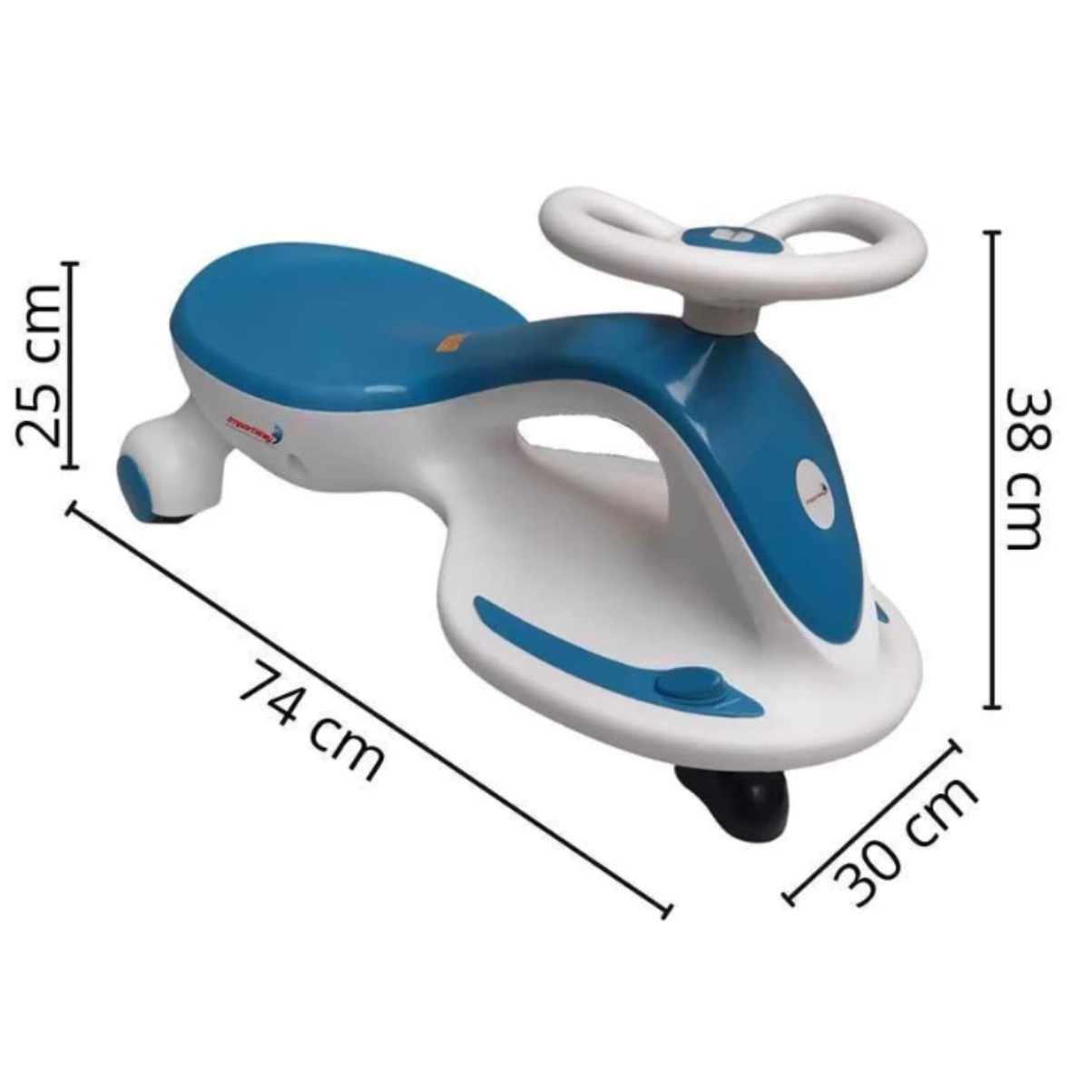 CARRINHO DE ROLIMÃ ELÉTRICO INFANTIL BRANCO - IMPORTWAY