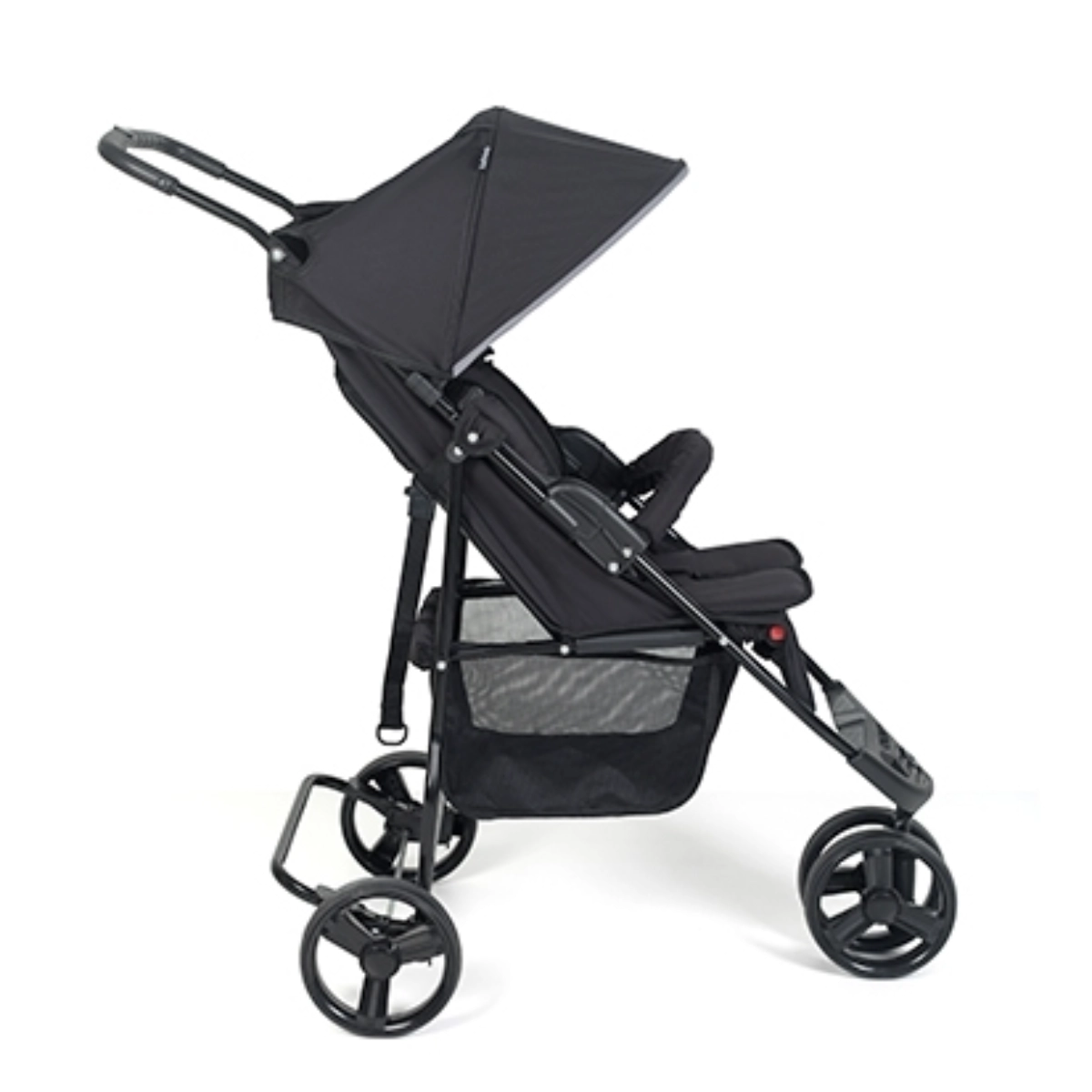 Carrinho Tutti Baby Hórus II Preto/Cinza 3 Rodas com Encosto Reclinável