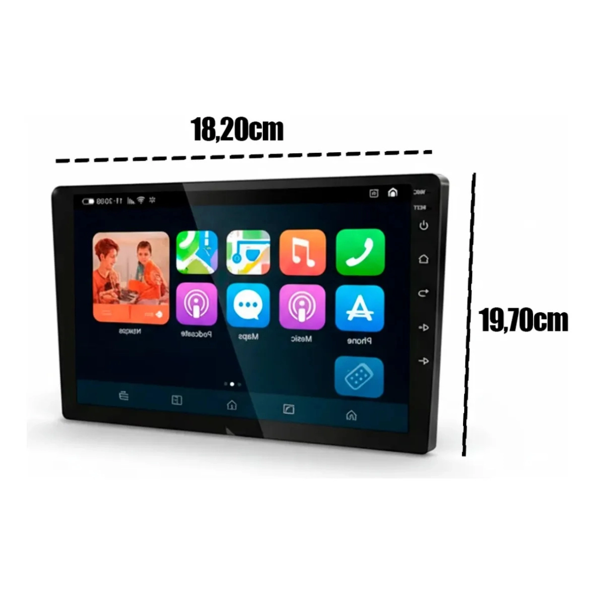 CENTRAL MULTIMIDIA MP5 9 POLEGADAS SEM FIO ANDROID AUTO