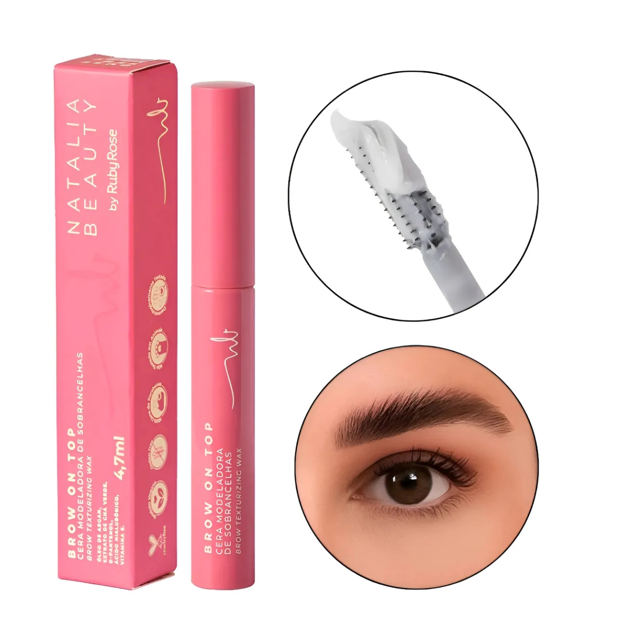 CERA DE SOBRANCELHAS MODELADORA BROW HBE2507 NATALIA BEAUTY BY RUBY ROSE