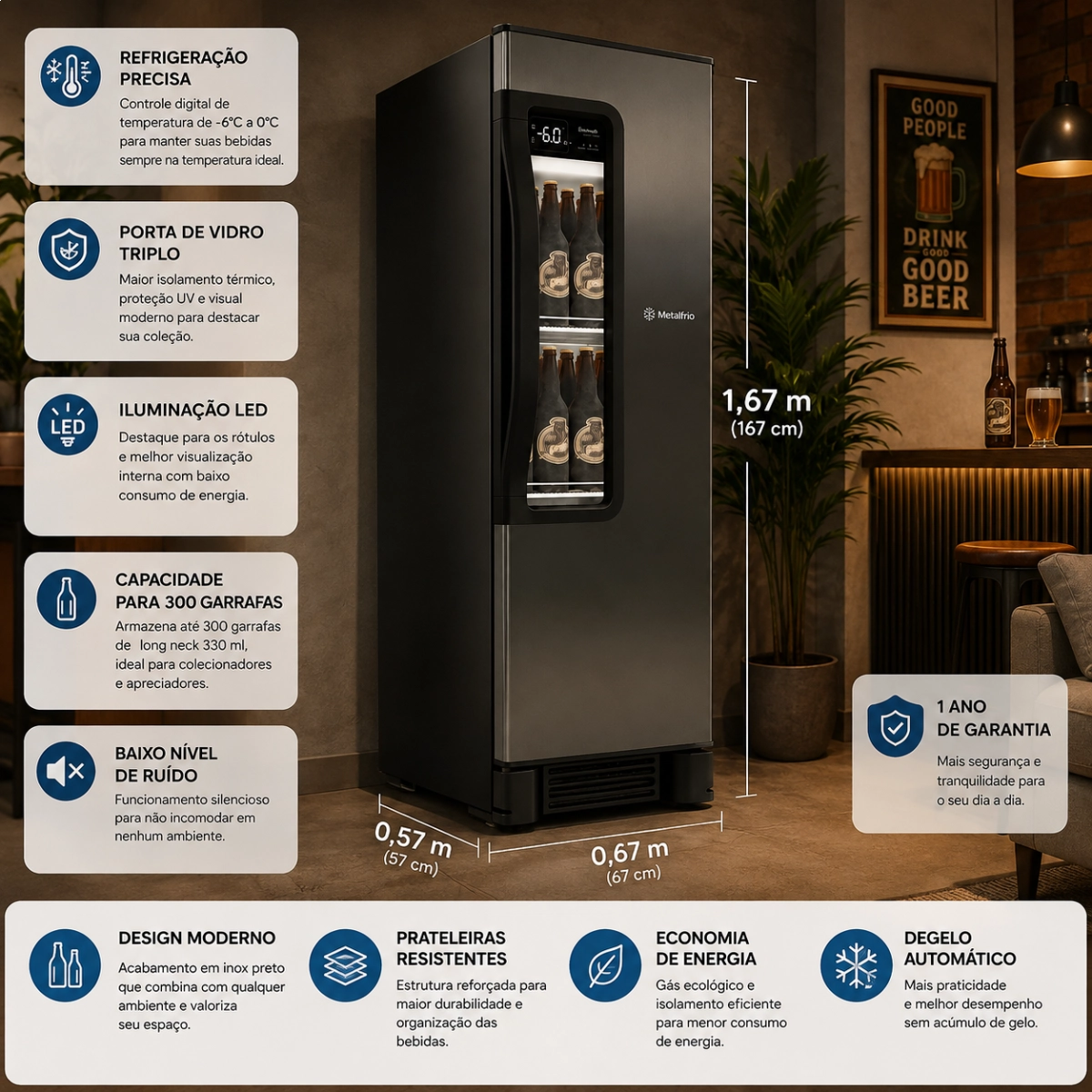 CERVEJEIRA EXPOSITOR METALFRIO BEER MAXX 336L INOX DIGITAL 220V CERVEJEIRA EXPOSITOR METALFRIO BEER MAXX 336L INOX DIGITAL 220V