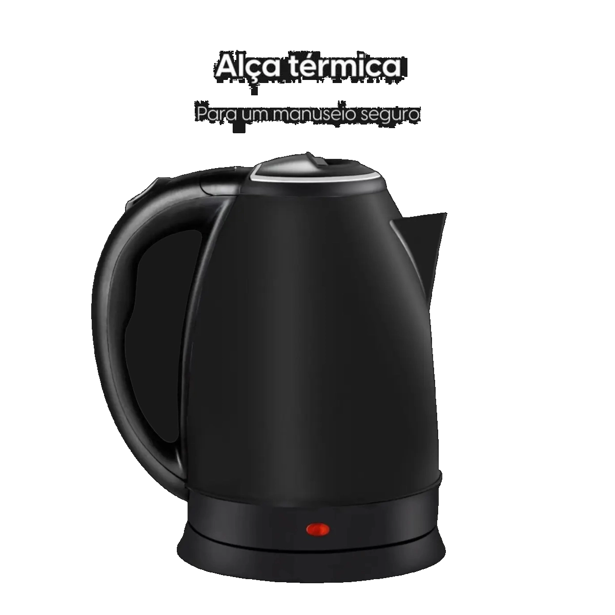CHALEIRA ELETRICA 127V 2 LITROS INOX BLACK DESLIGAMENTO AUTOMATICO