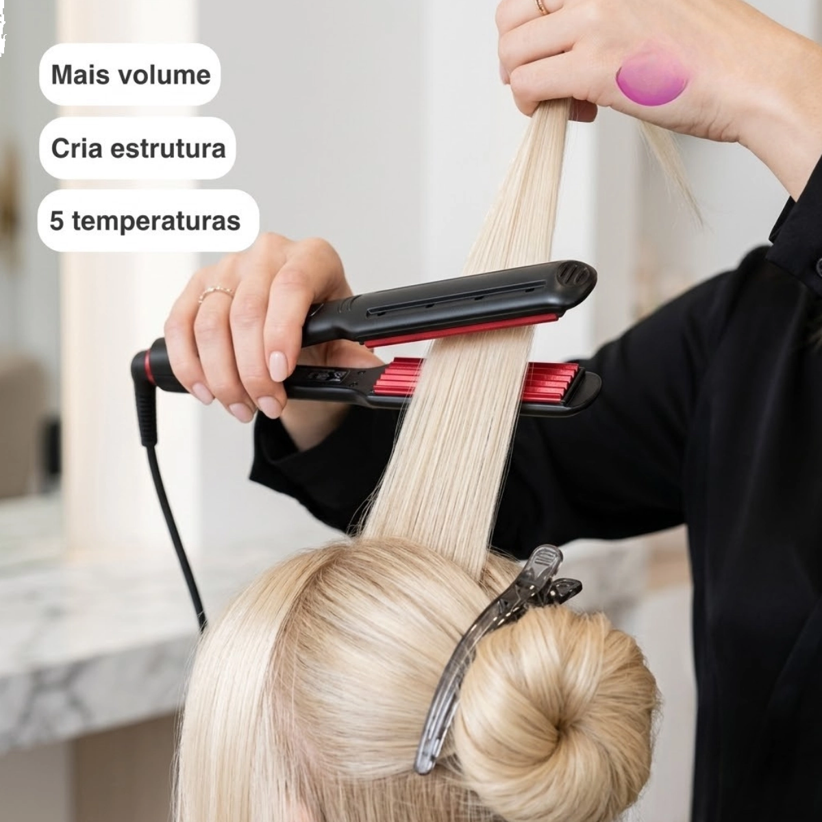 CHAPINHA DE CABELO TAIFF ELEGANCE FRIZZ 230°C PROFISSIONAL