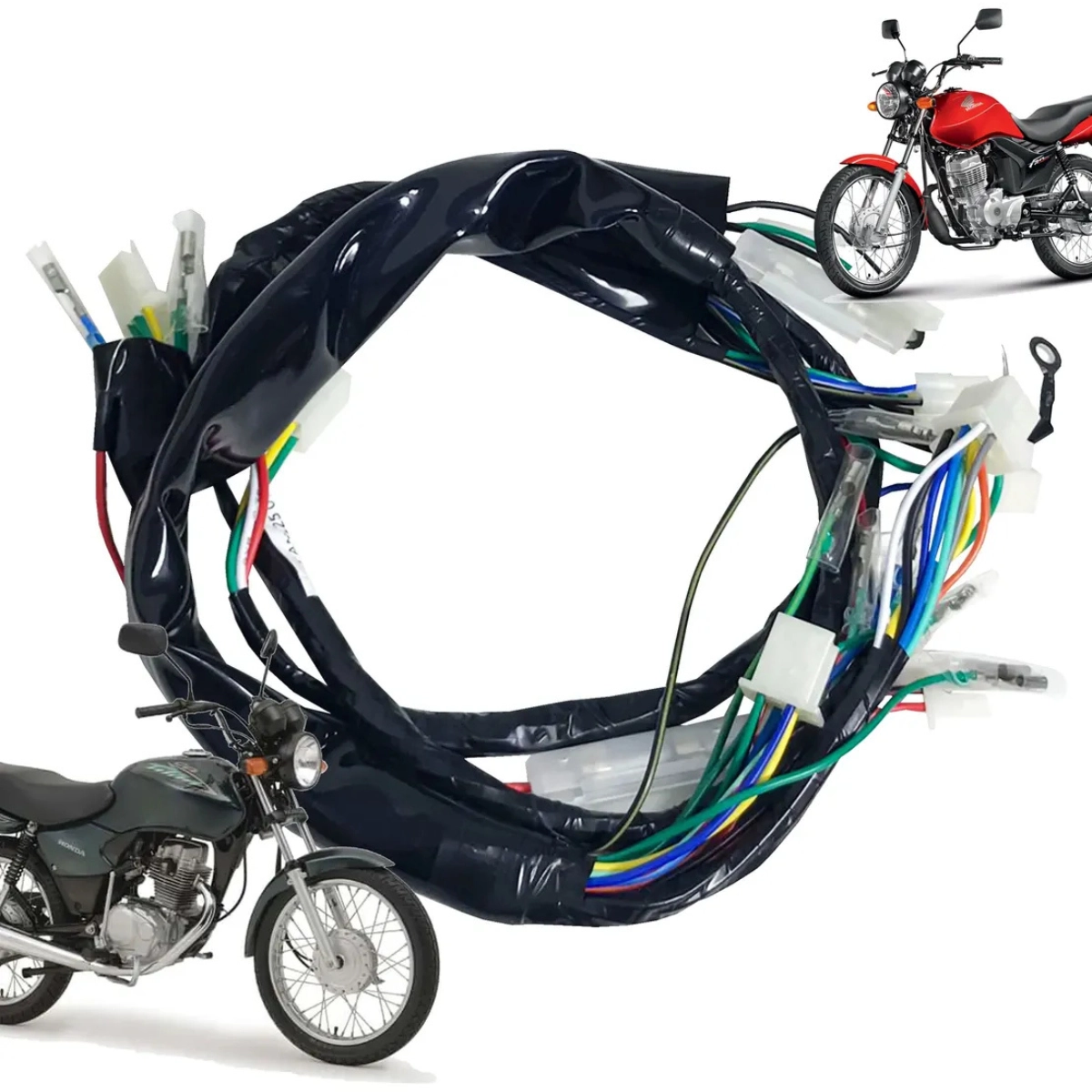 Chicote Completo Principal para Cg 125 Fan 2005 2006 2007 2008