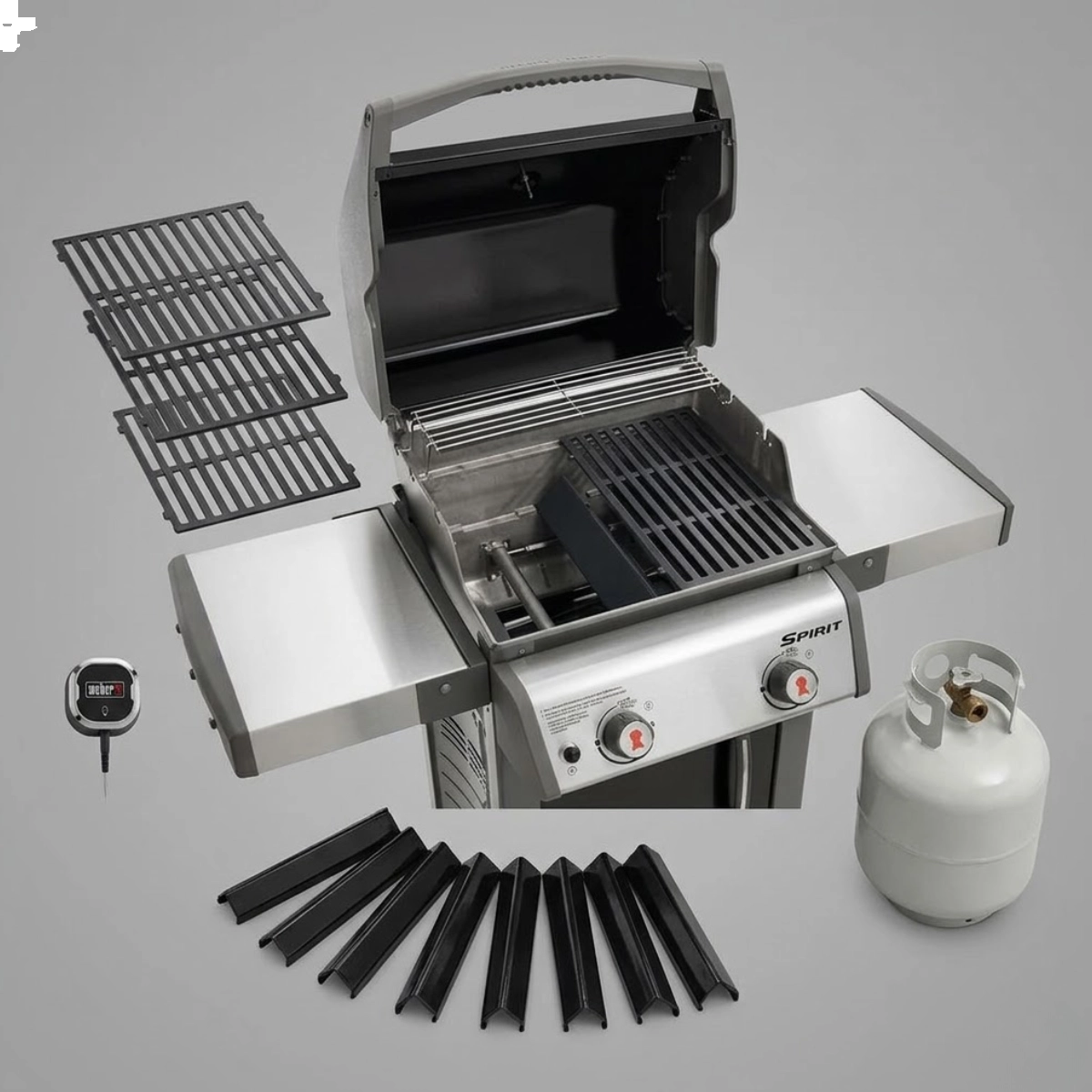 CHURRASQUEIRA A GÁS SPIRIT E-210 WEBER AÇO INOX TAMANHO FAMILIA CHURRASQUEIRA A GÁS SPIRIT E-210 WEBER AÇO INOX TAMANHO FAMILIA