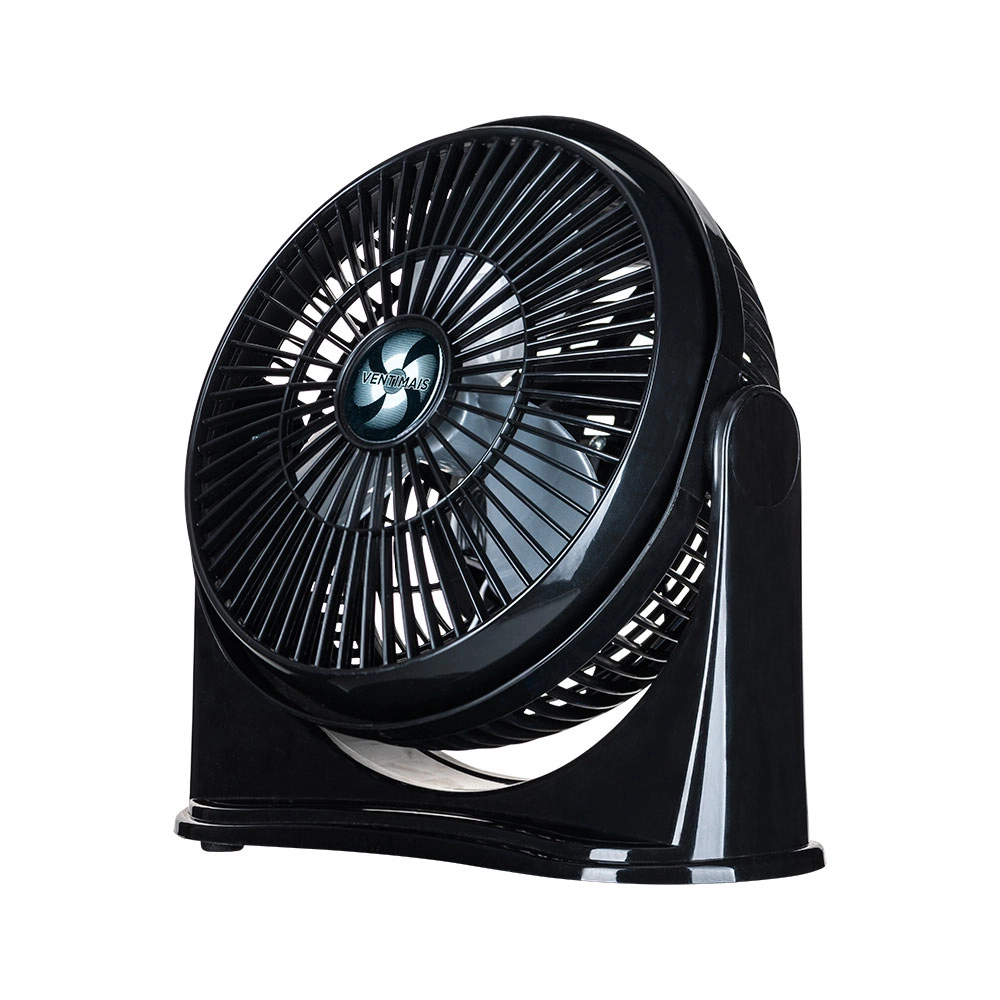 CIRCULADOR DE AR 25CM VENTIMAIS 6 PÁS PRETO/PRATA 220V